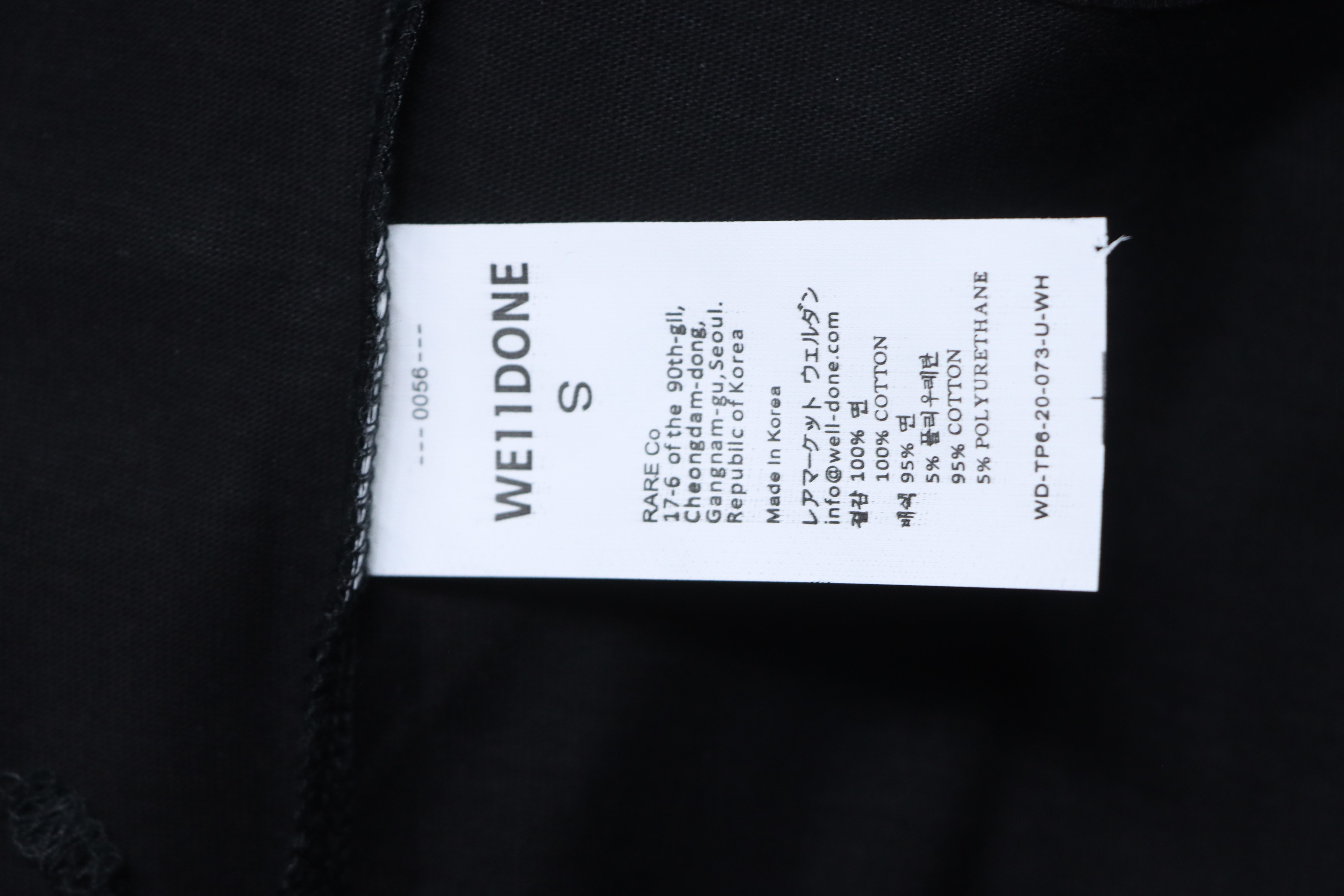    WE11DONE Spark Logo Graphic Long Sleeve T-Shirt Grey