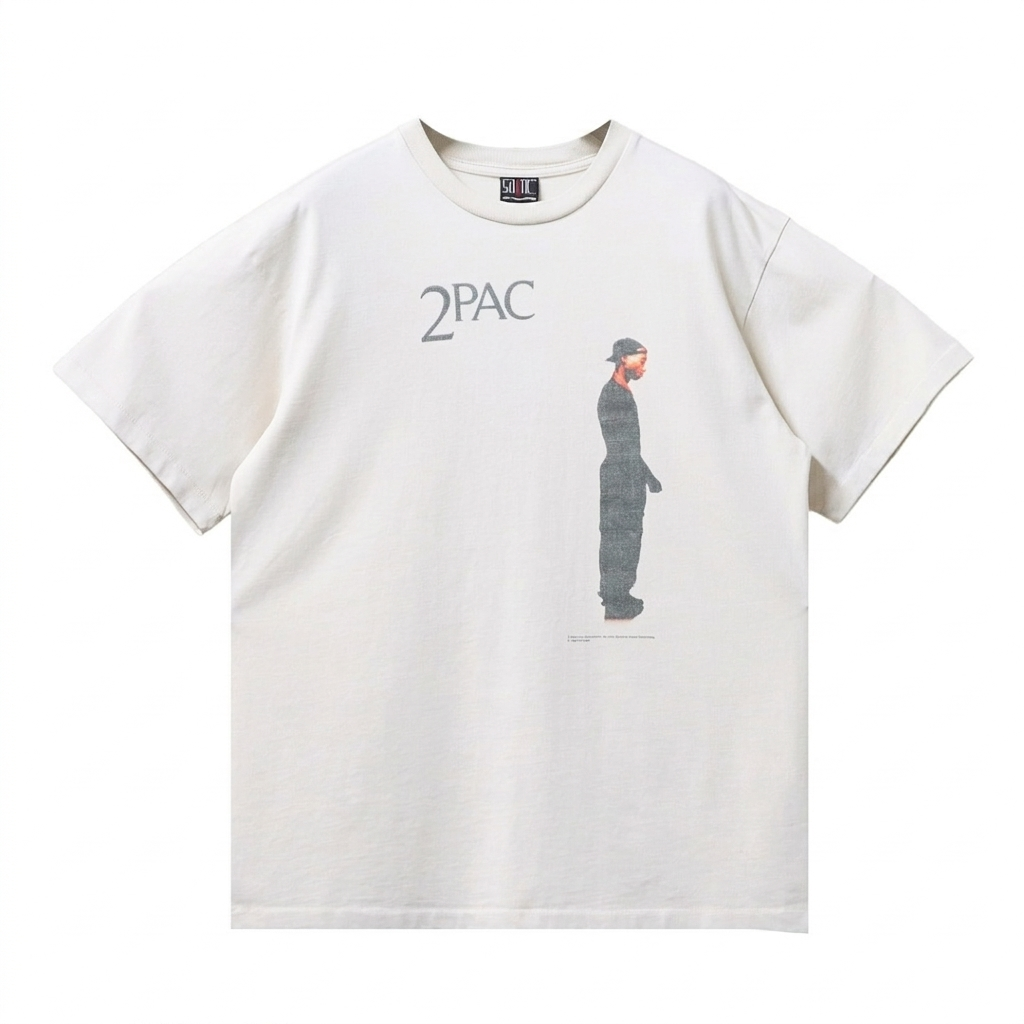    SAINT Mxxxxxx + 2Pac Printed Cotton-Jersey T-Shirt
