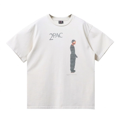 SAINT Mxxxxxx + 2Pac Printed Cotton-Jersey T-Shirt 01