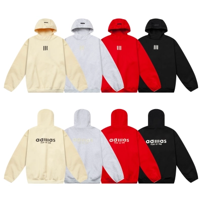 Top Quality     Adidas x Fear of God Graphic Print Mock Neck Hoodie 2249 01