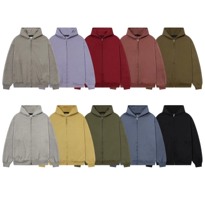 Top Quality     Fear of God Essentials Heavy Fleece Fullzip Hoodie 2261 01
