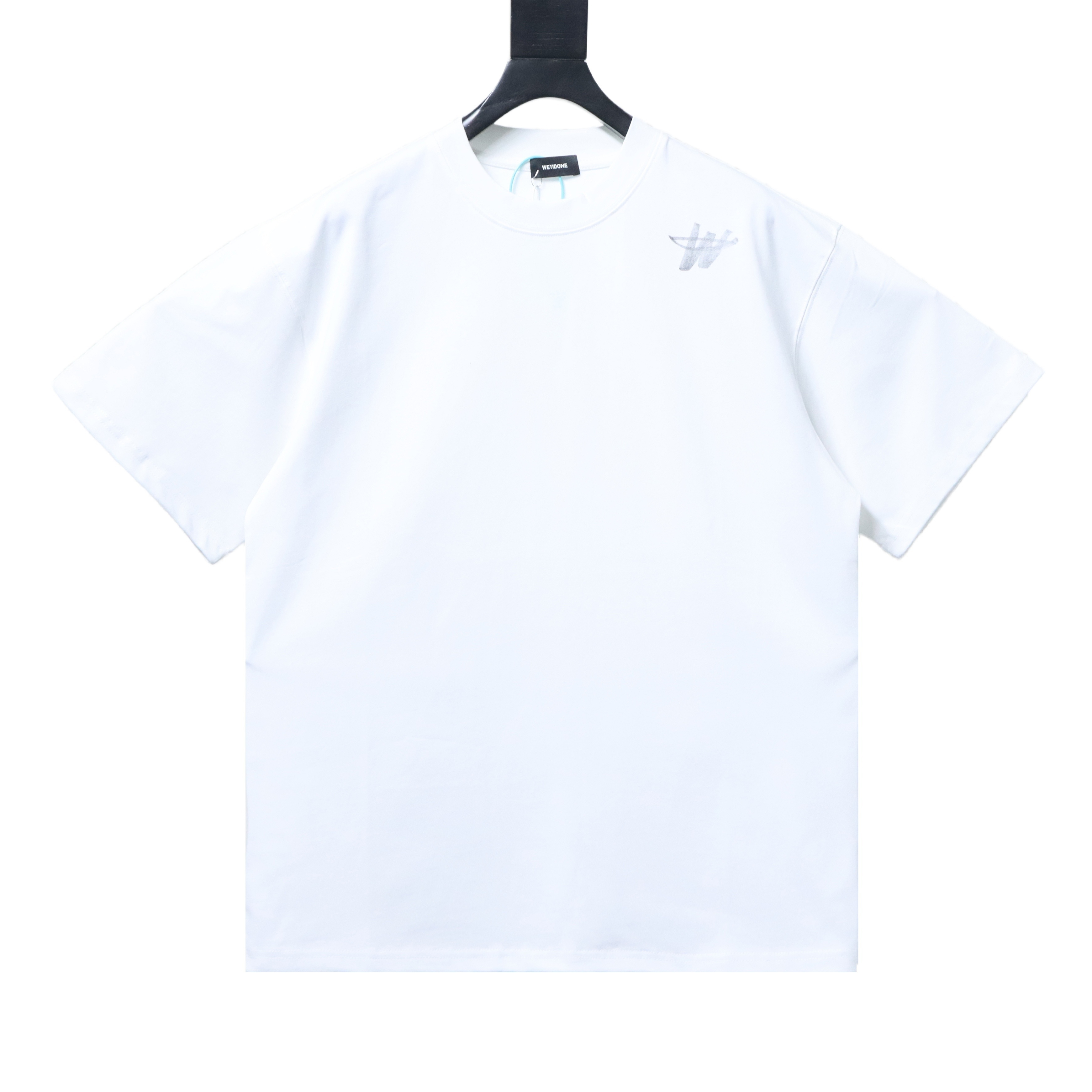    We11done White Cotton Logo T-Shirt