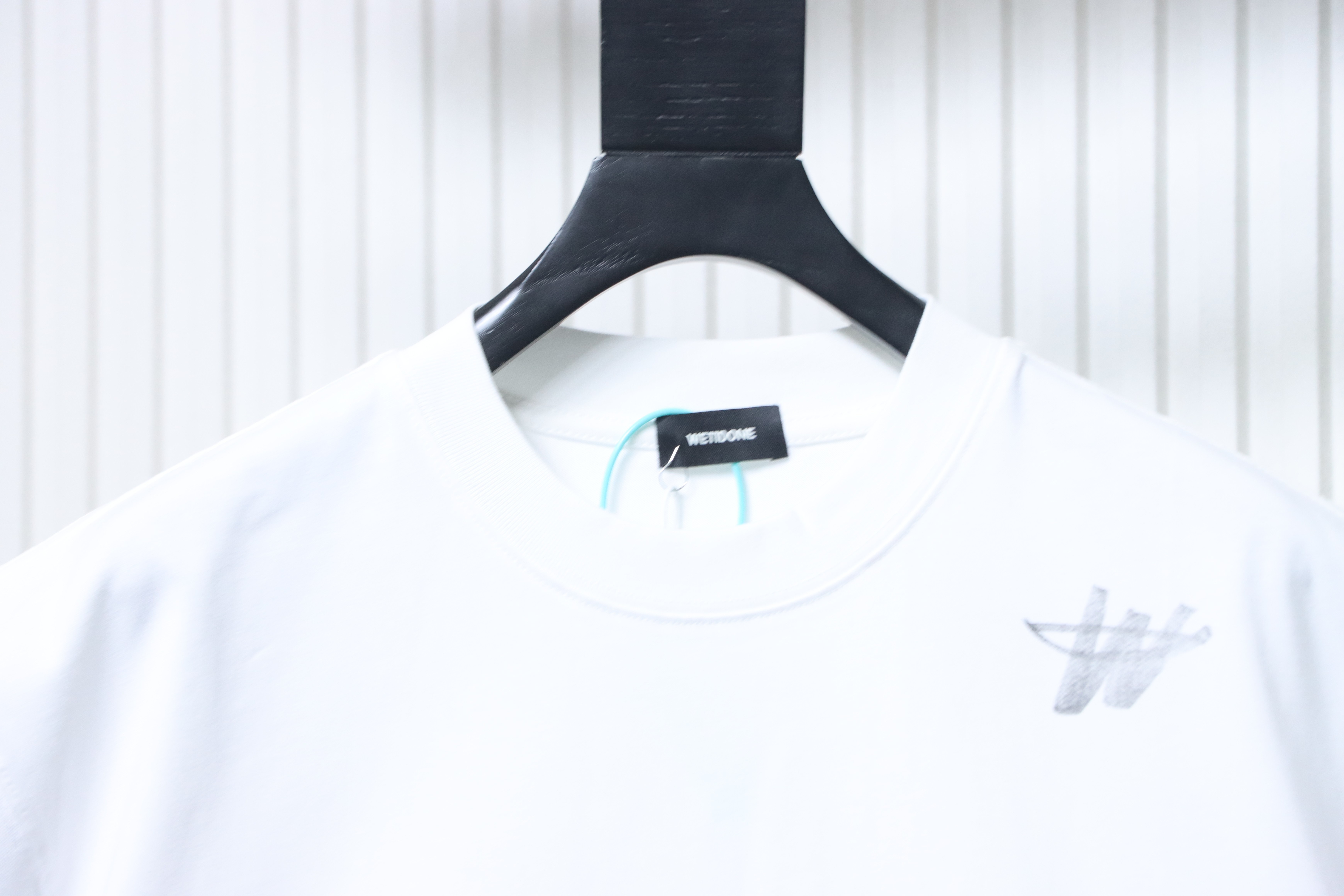    We11done White Cotton Logo T-Shirt