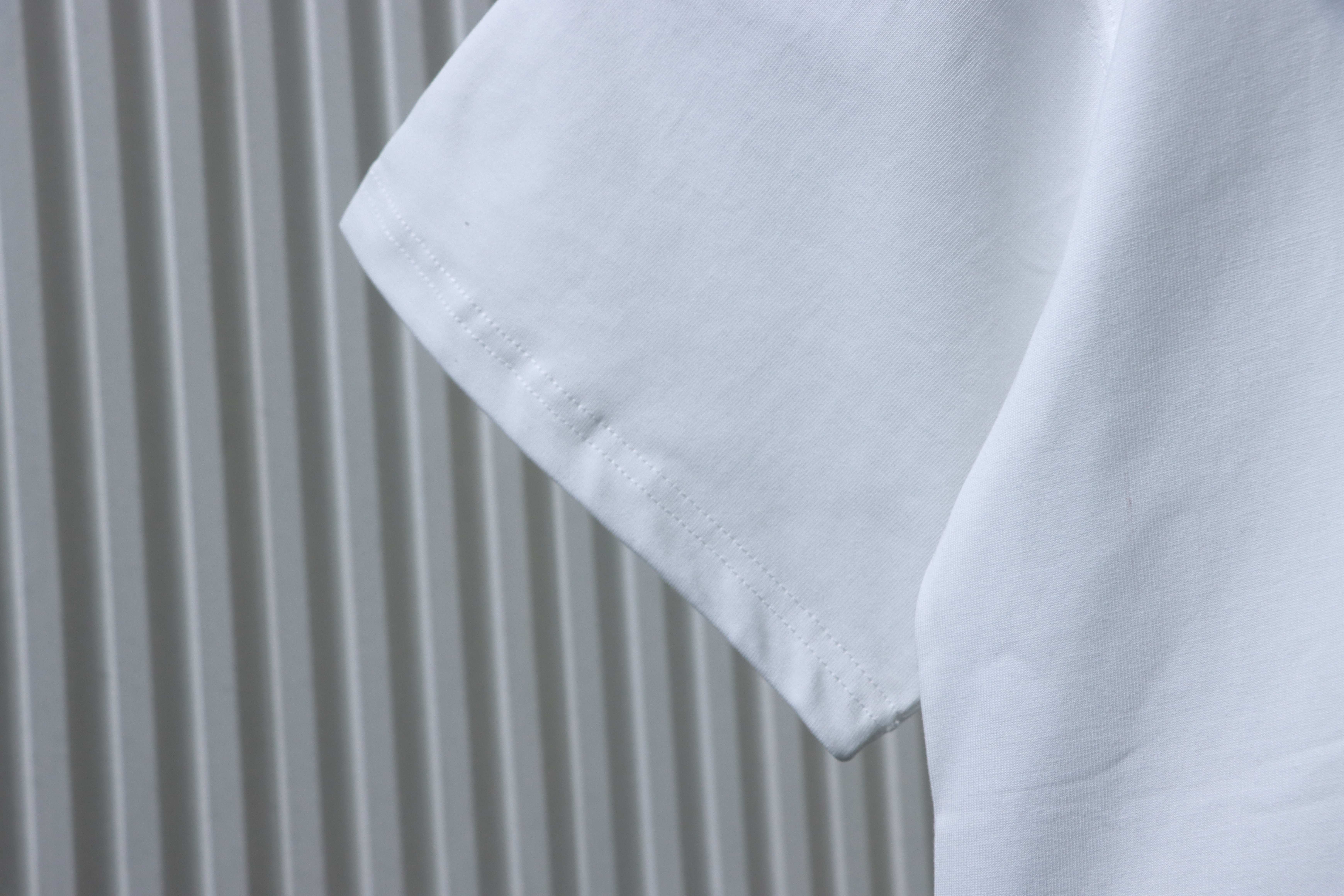    We11done White Cotton Logo T-Shirt