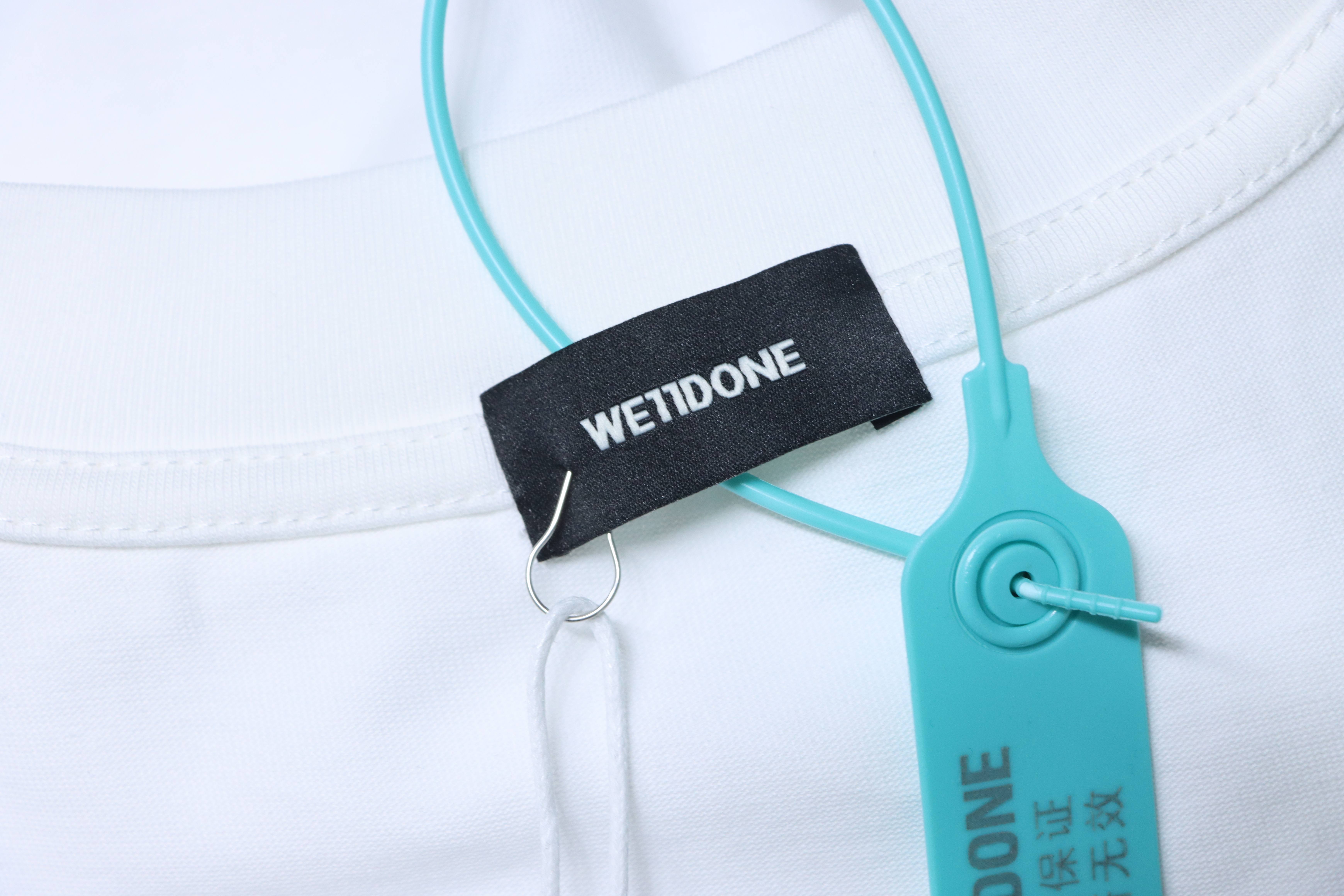    We11done White Cotton Logo T-Shirt