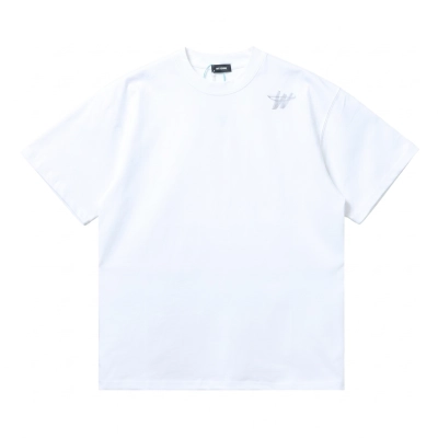 We11done White Cotton Logo T-Shirt 01