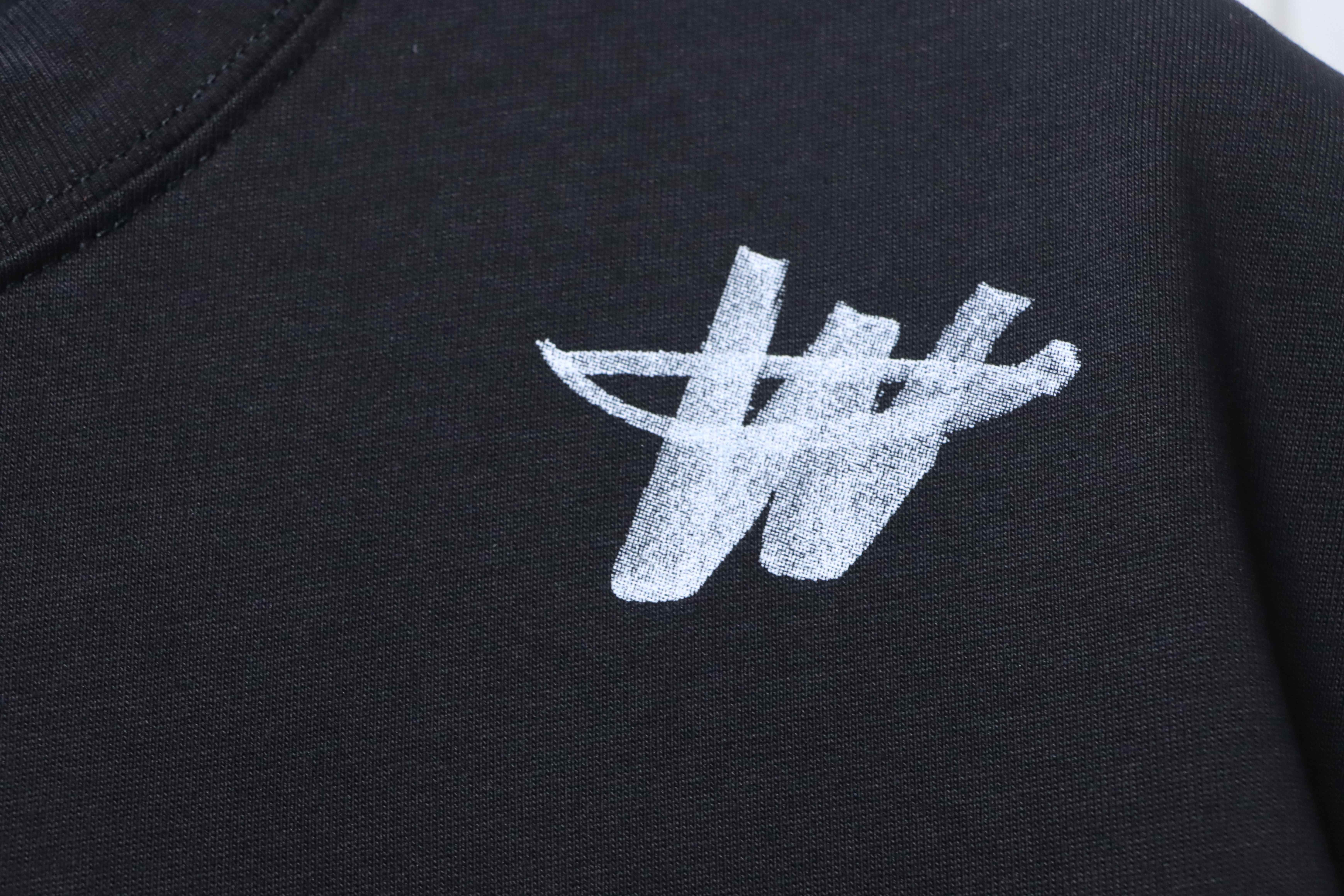    We11done Black Cotton Logo T-Shirt
