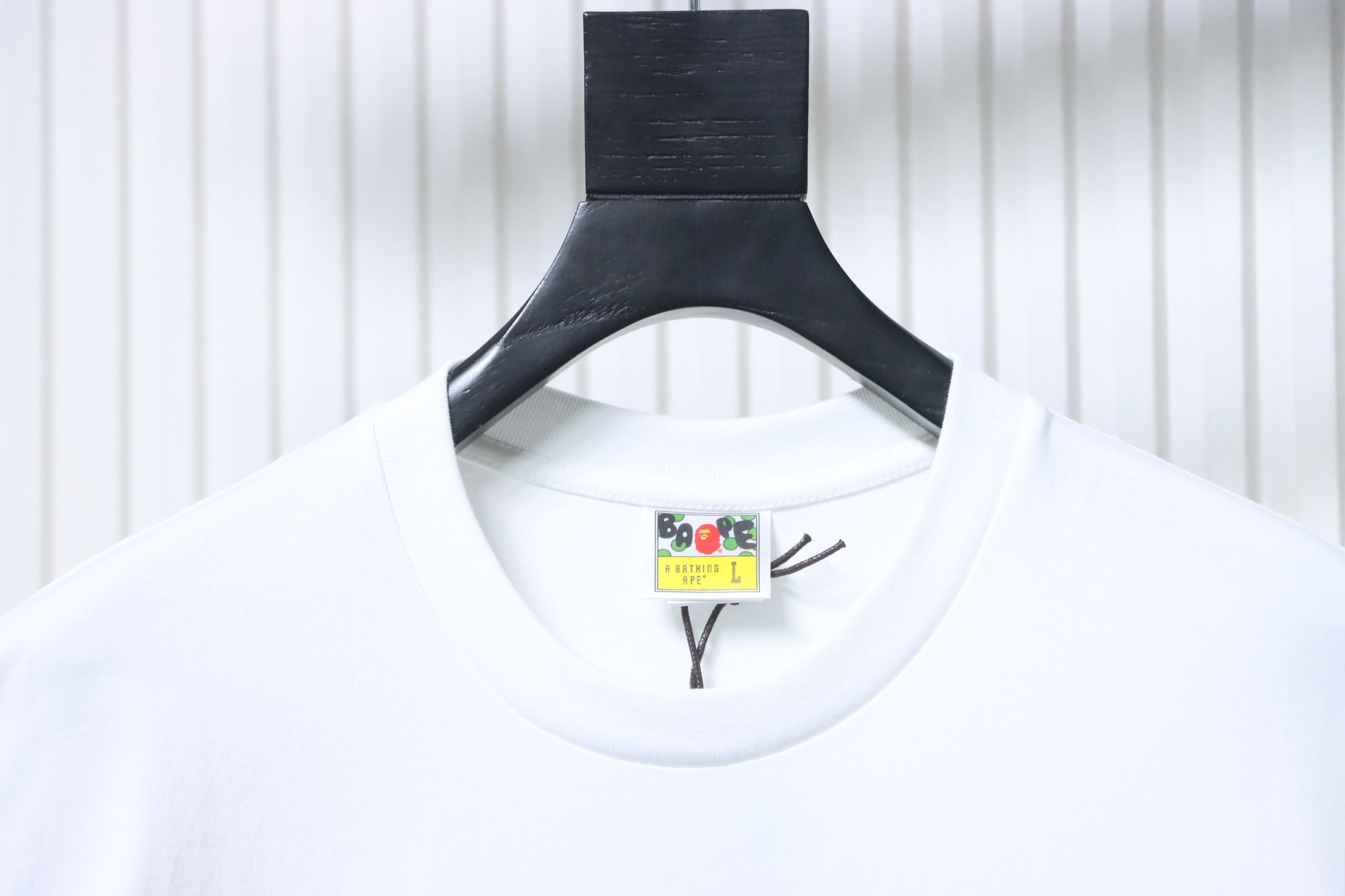BAPE College Monogram Ape Head Relaxed Fit Tee White