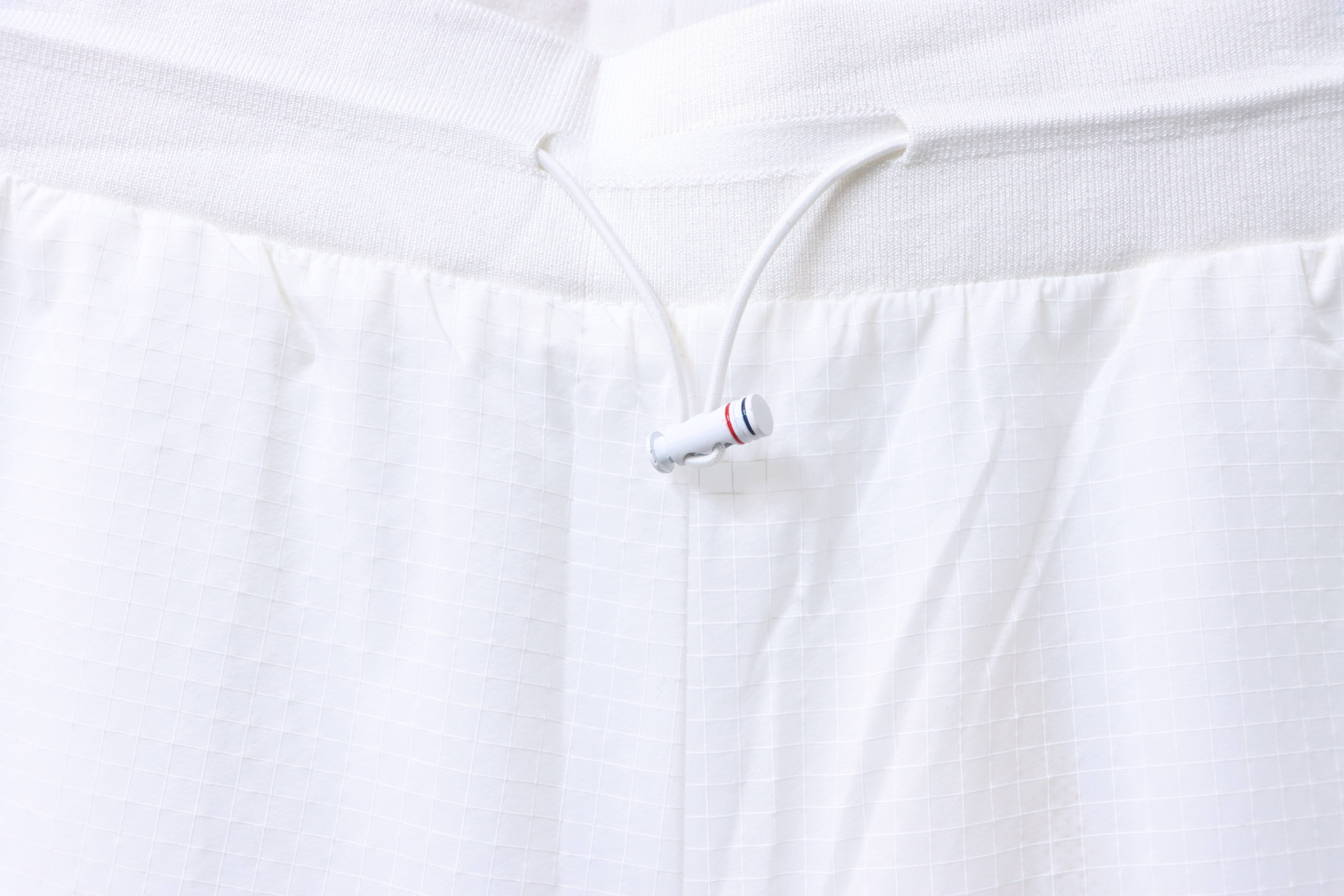 Thom Browne Diagonal Stripe Track Shorts White