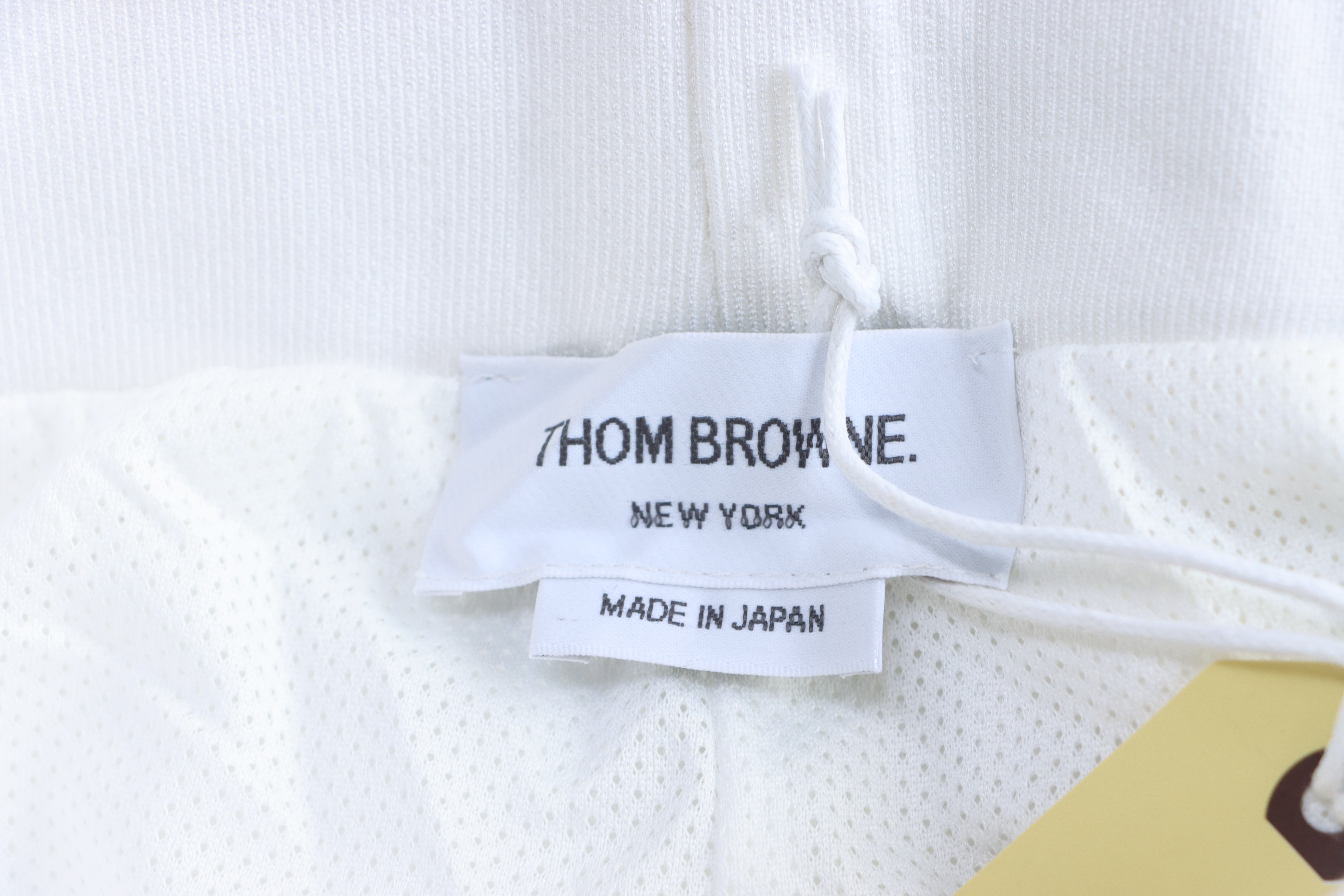 Thom Browne Diagonal Stripe Track Shorts White