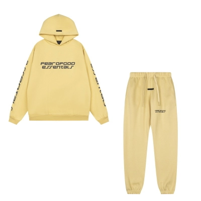 Top Quality     Fear of God Essentials Canyon Suit Yellow 01