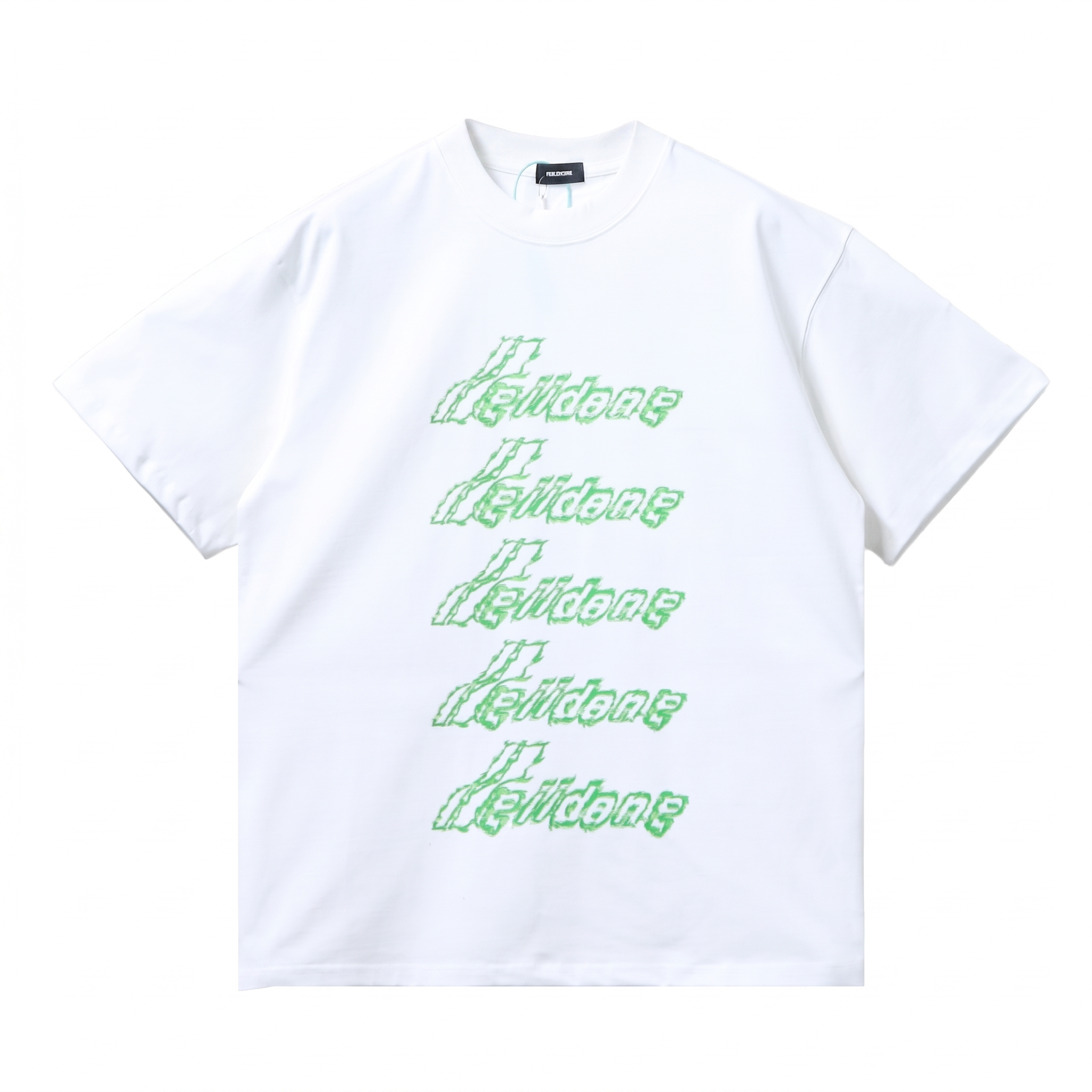    WE11DONE White Multi-Logo T-Shirt