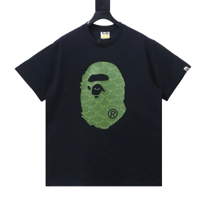 Top Quality    BAPE Big Ape Head Tee Black 01