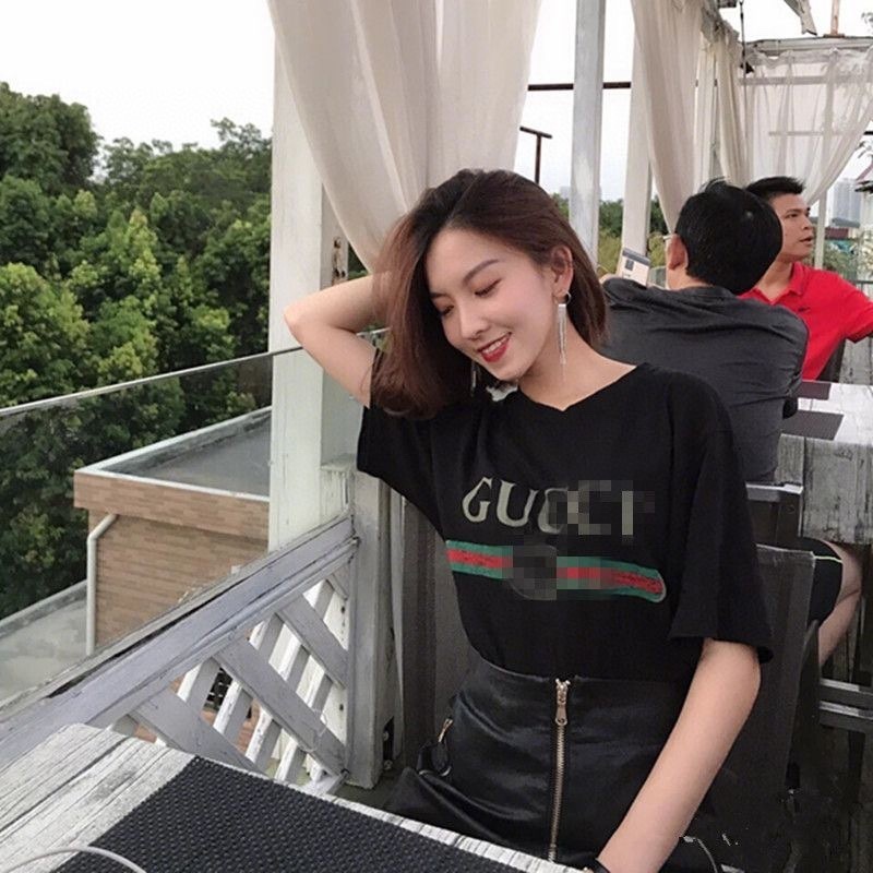 Top Quality    Cotton jersey T-shirt with Gucci belt print 01