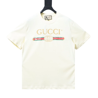 Top Quality    Cotton jersey T-shirt with Gucci belt print 02 01