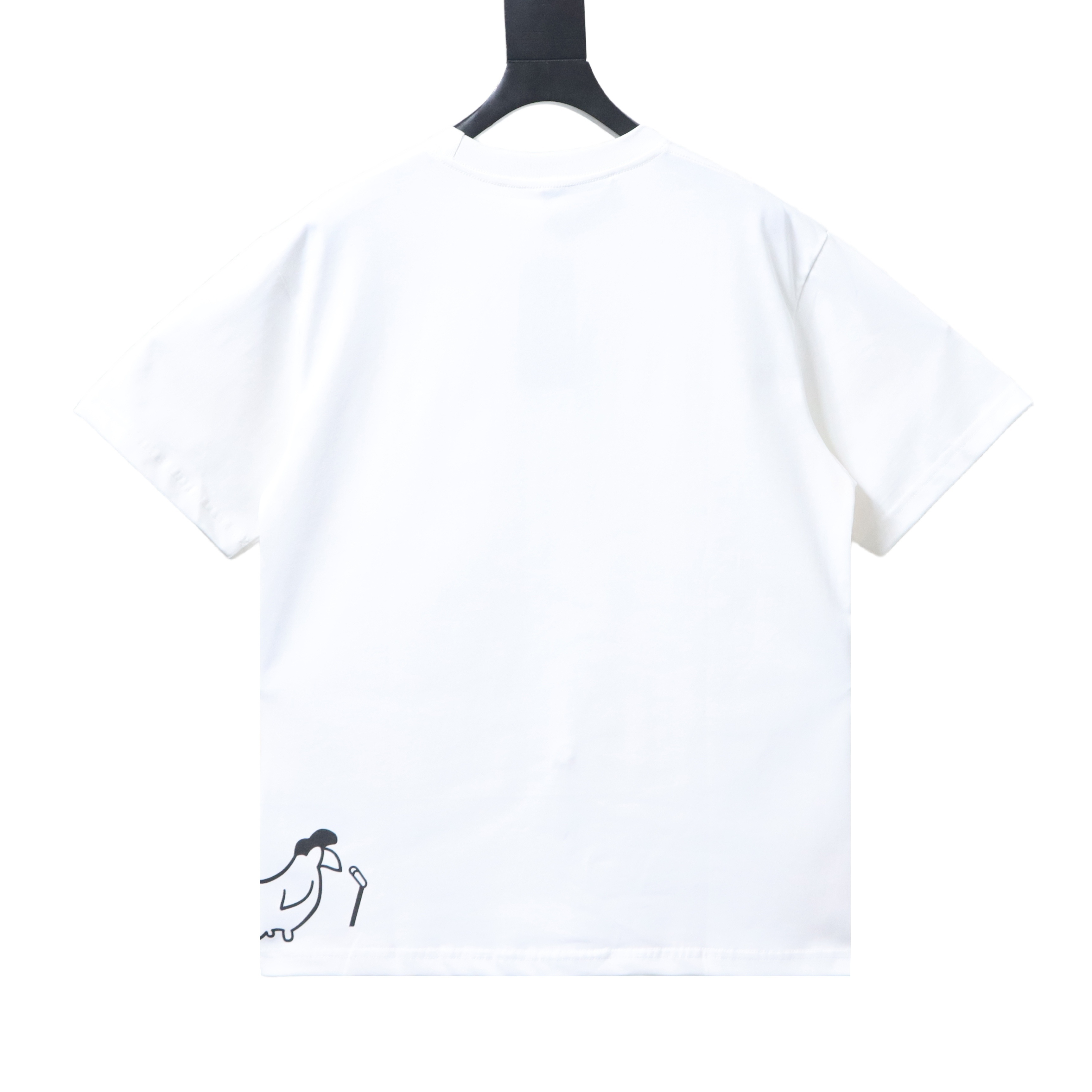 Top Quality    Cotton T-shirt with Gucci cartoon print in white 03