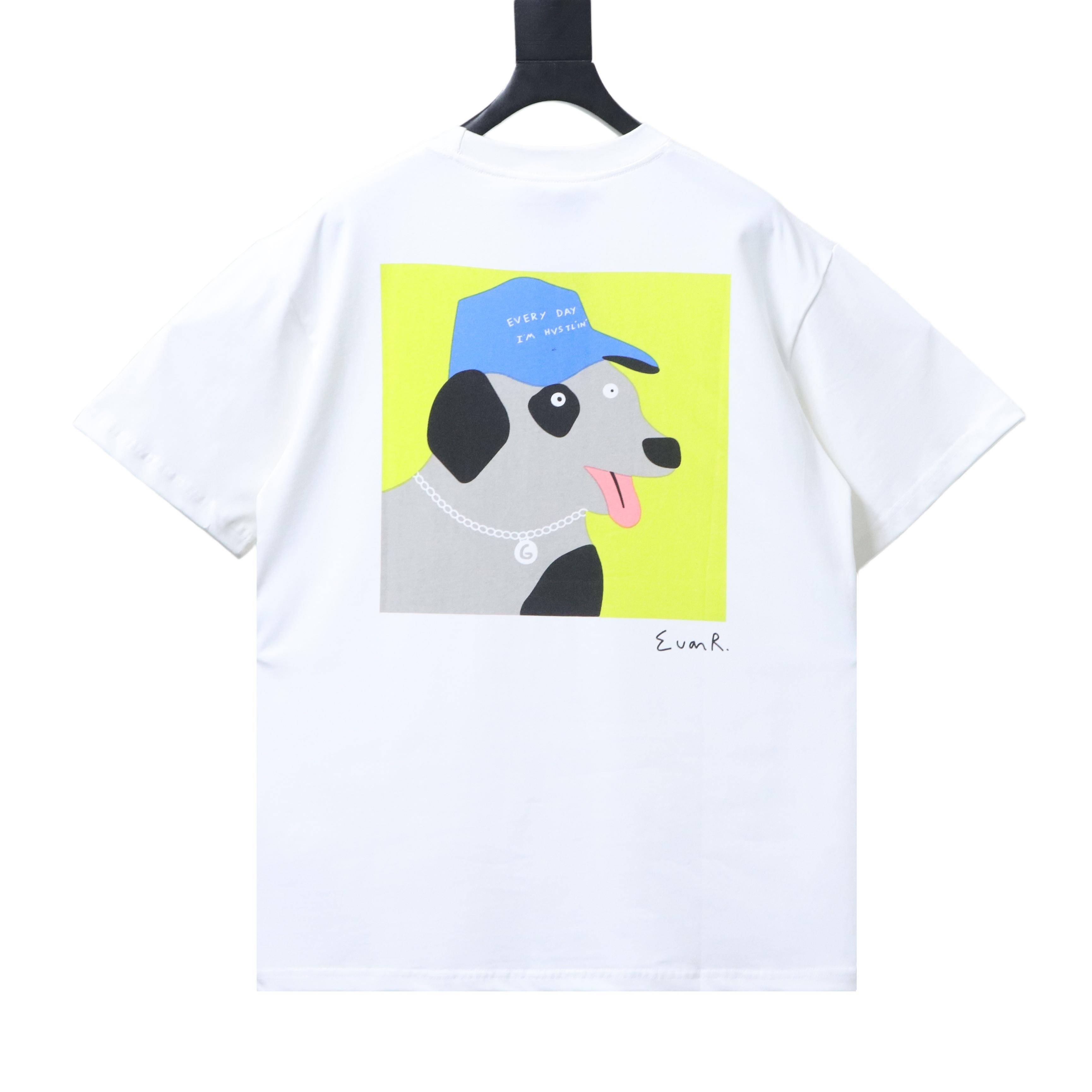 Top Quality    Cotton T-shirt with Gucci cartoon print in white 05