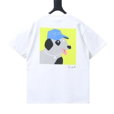 Top Quality    Cotton T-shirt with Gucci cartoon print in white 05 02