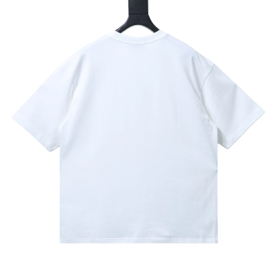 Top Quality    Cotton T-shirt with Interlocking G embroidery in white 01 02