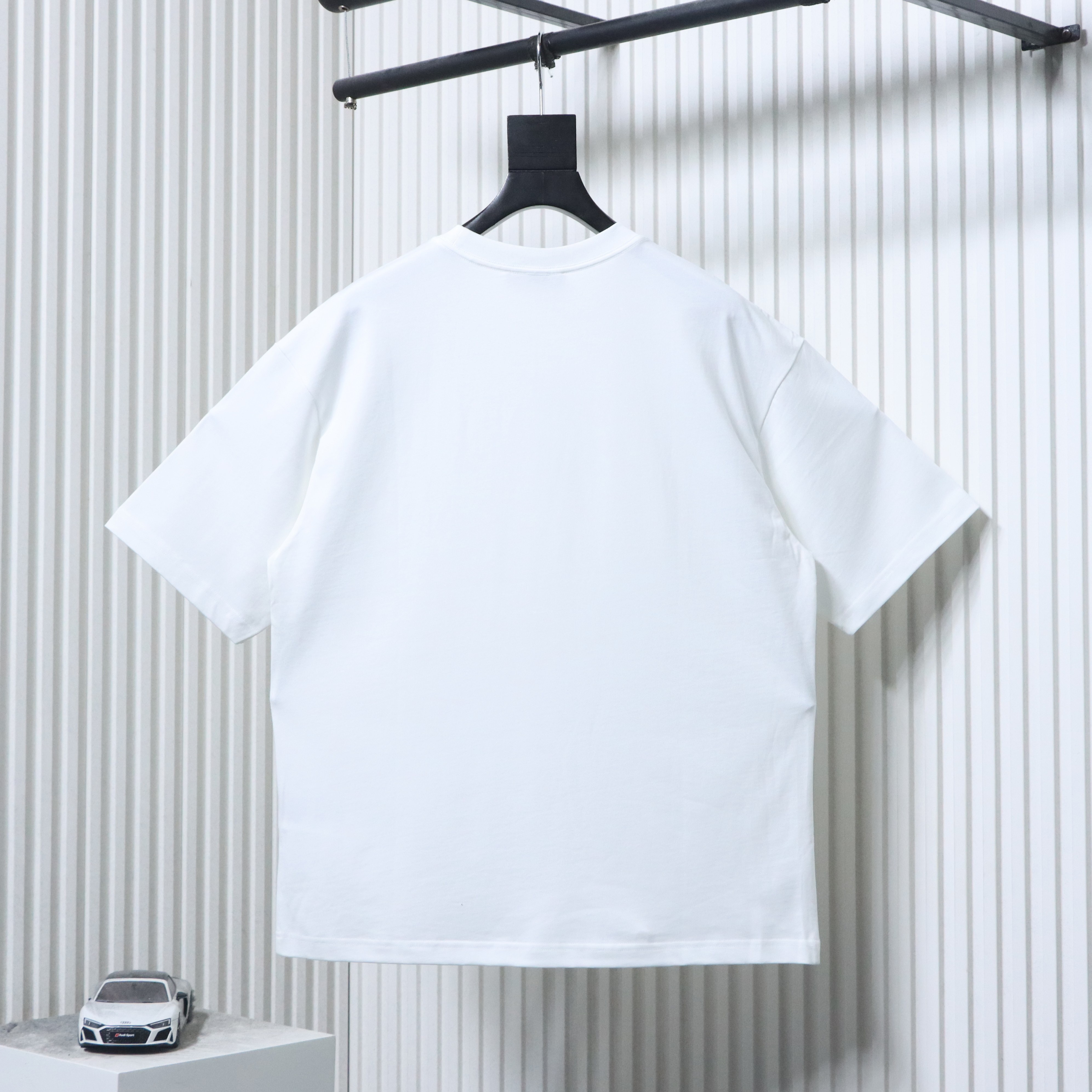 Top Quality    Cotton T-shirt with Interlocking G embroidery in white 01