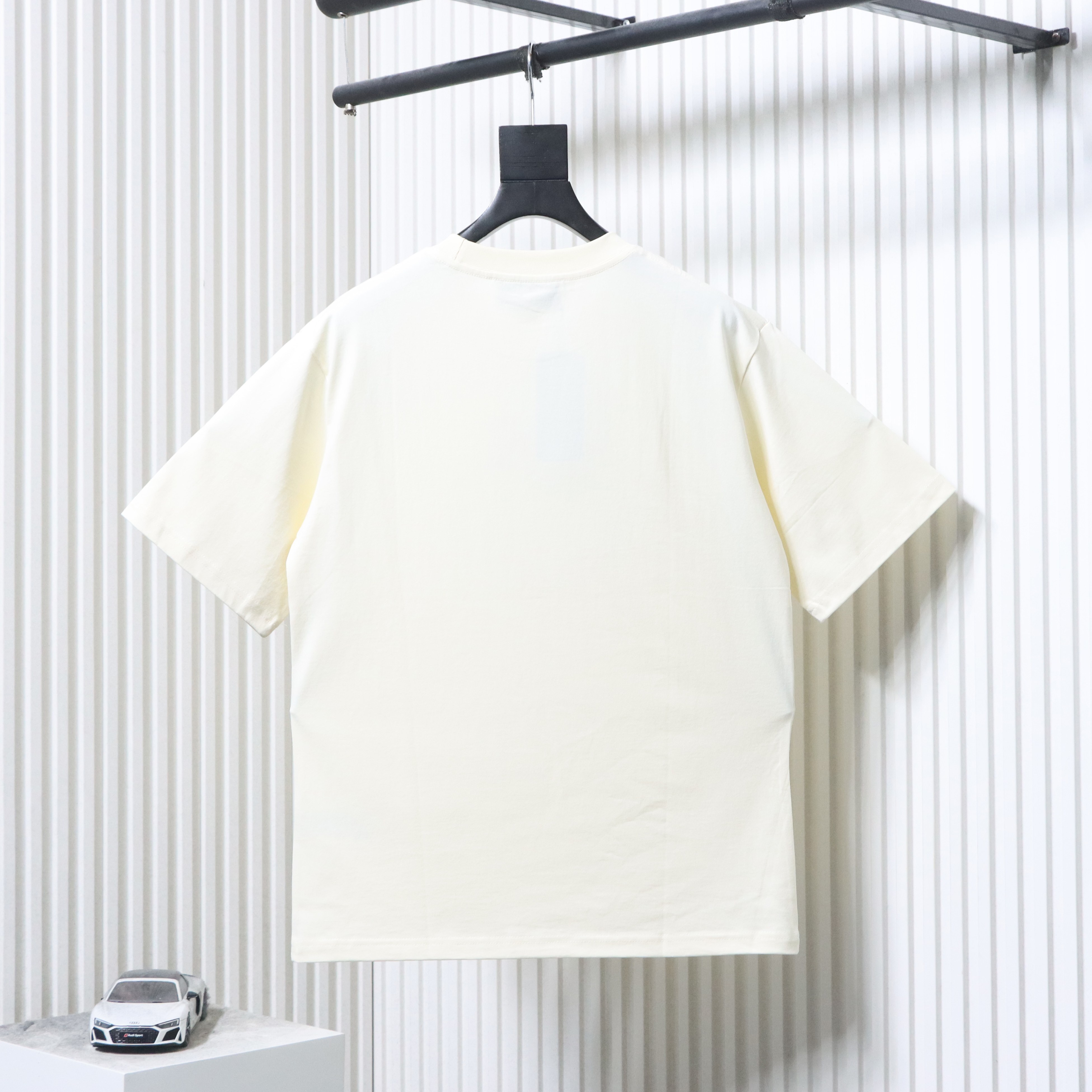    Cotton T-shirt with Interlocking G foam print in white 01