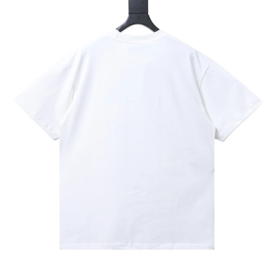 Top Quality    Cotton T-shirt with painted cartoon check print 02