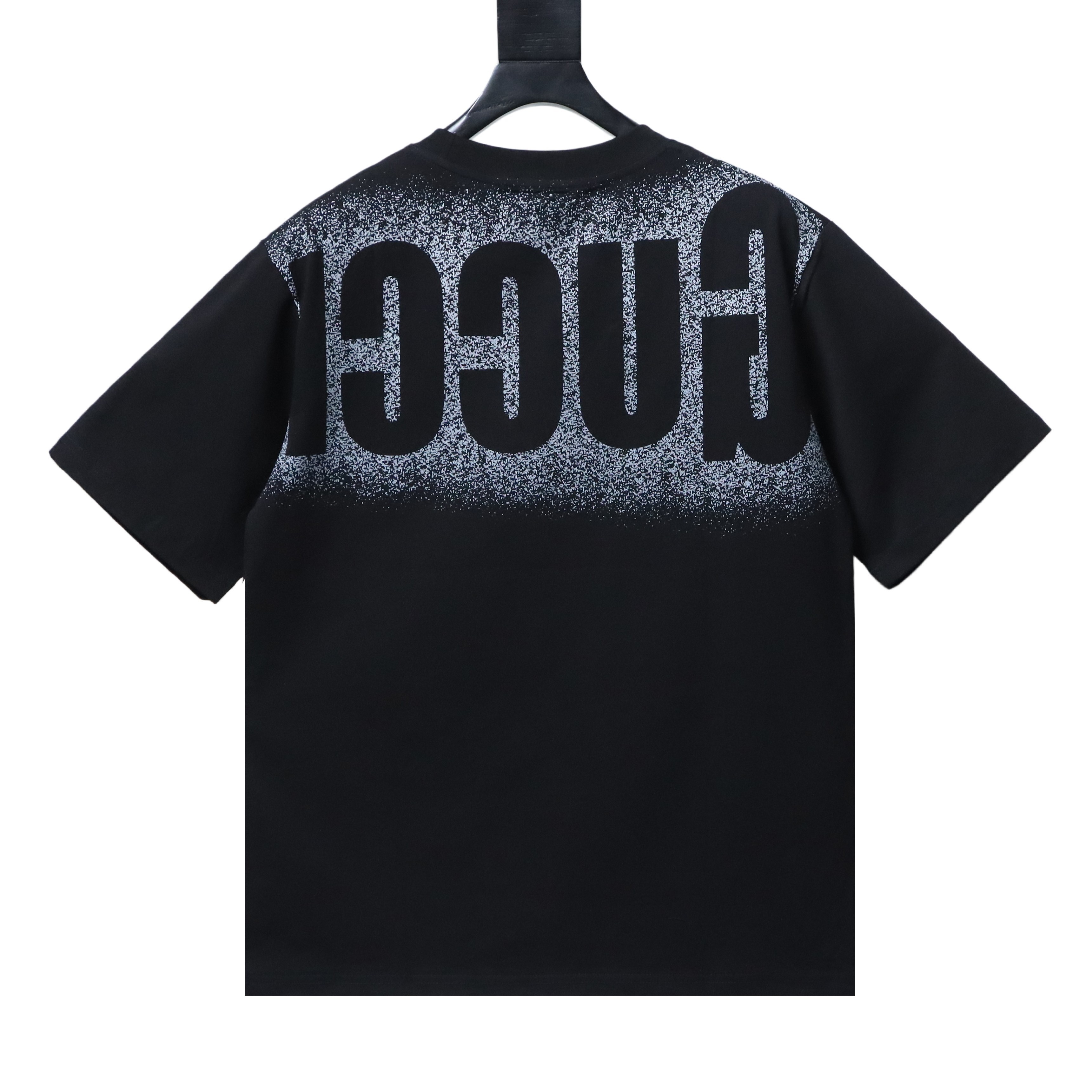    Gucci jersey T-shirt with sprayed Gucci logo Black
