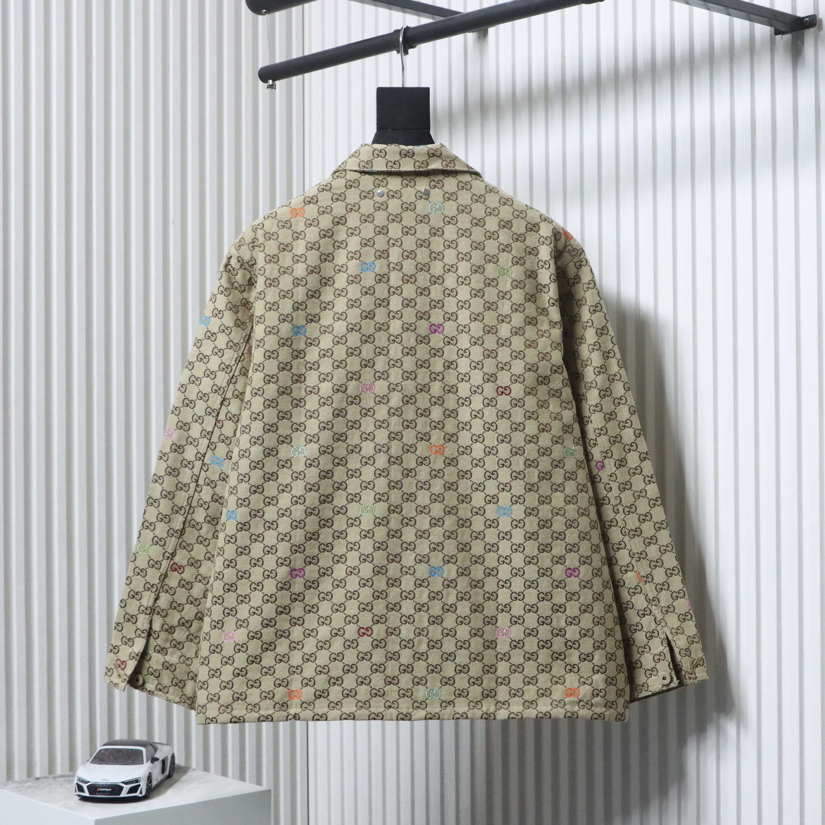    GG multicolor embroidered jacquard canvas zip jacket