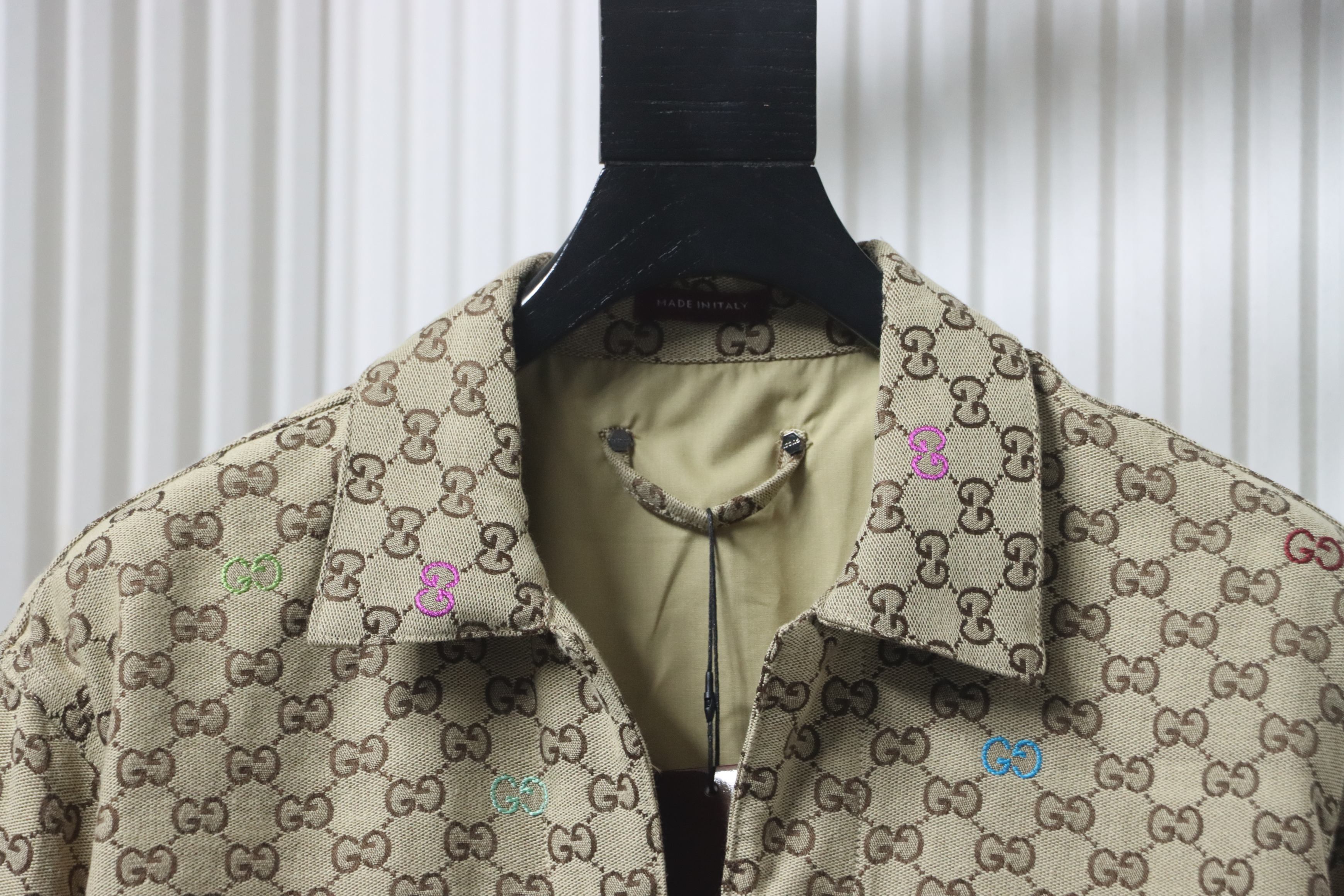    GG multicolor embroidered jacquard canvas zip jacket