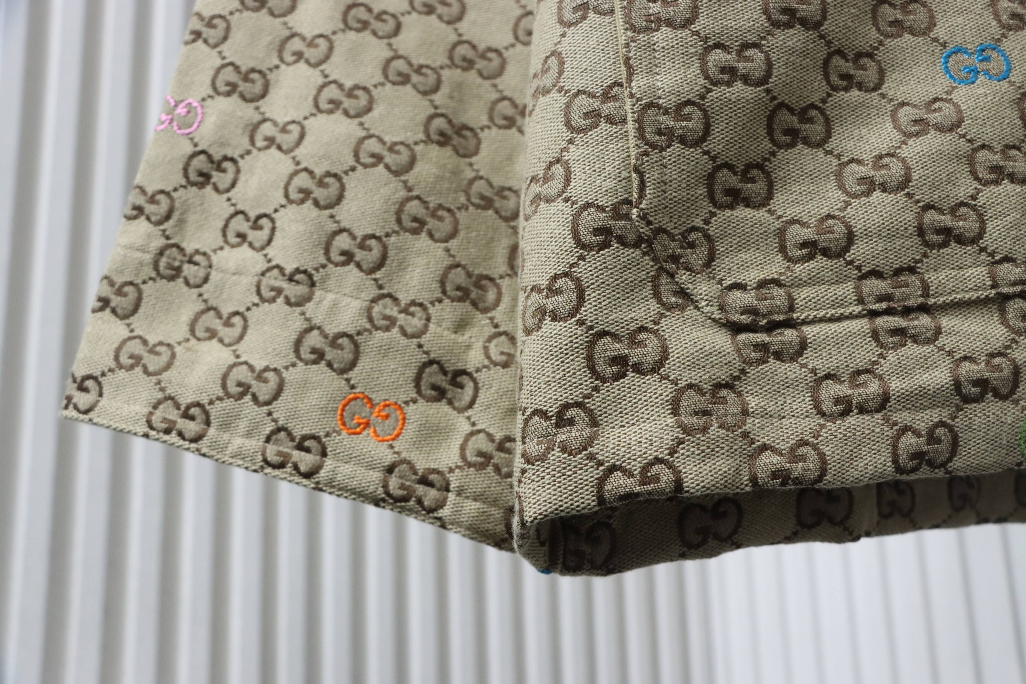    GG multicolor embroidered jacquard canvas zip jacket
