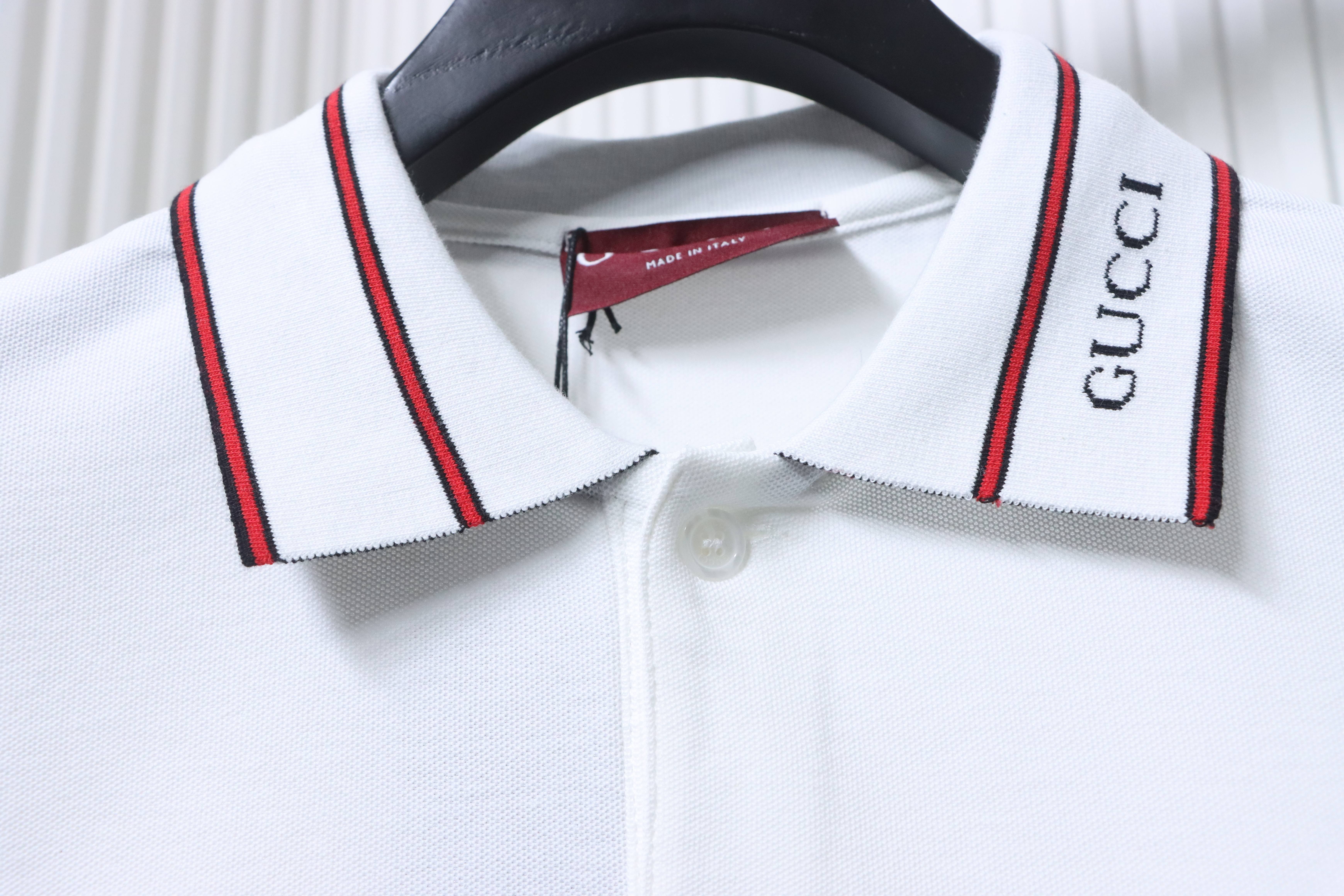    Gucci Cotton piquet polo shirt 784422