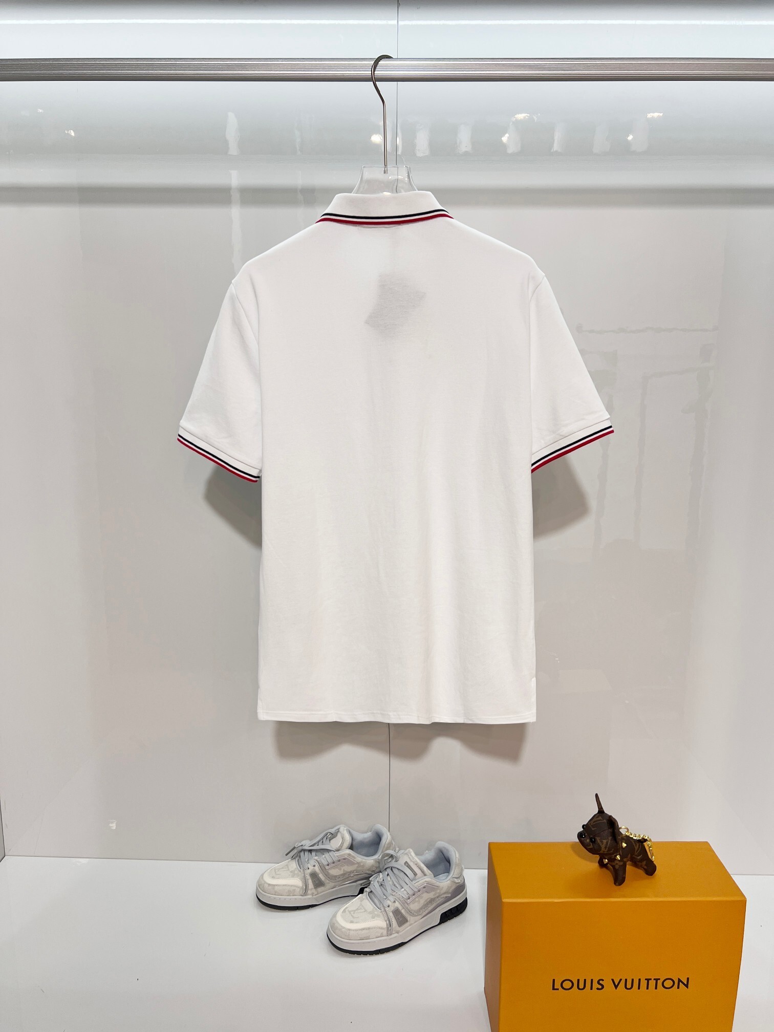    Prada Casual Short Sleeve Polo Shirt White