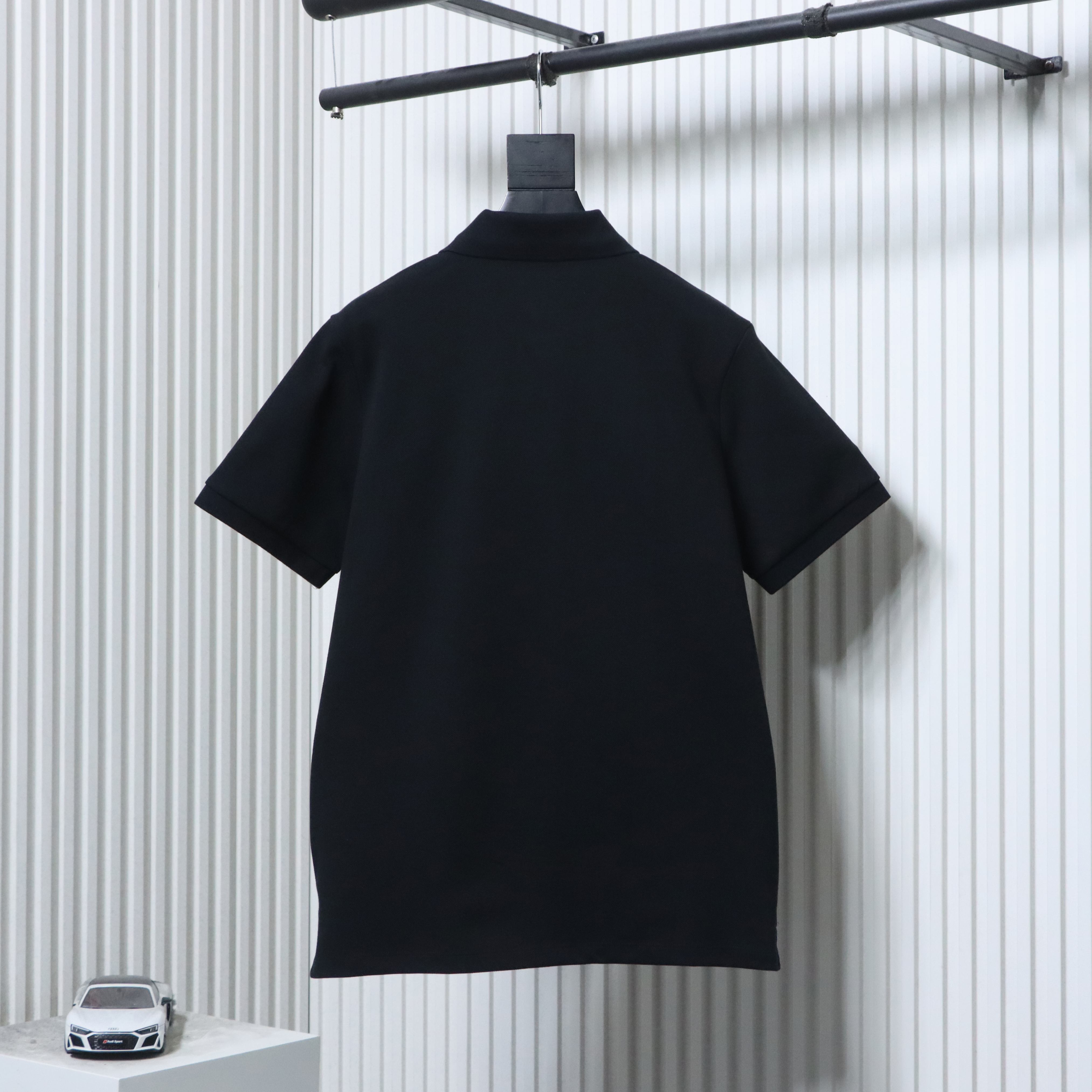    Prada Chest Triangle Logo Short Sleeve Polo