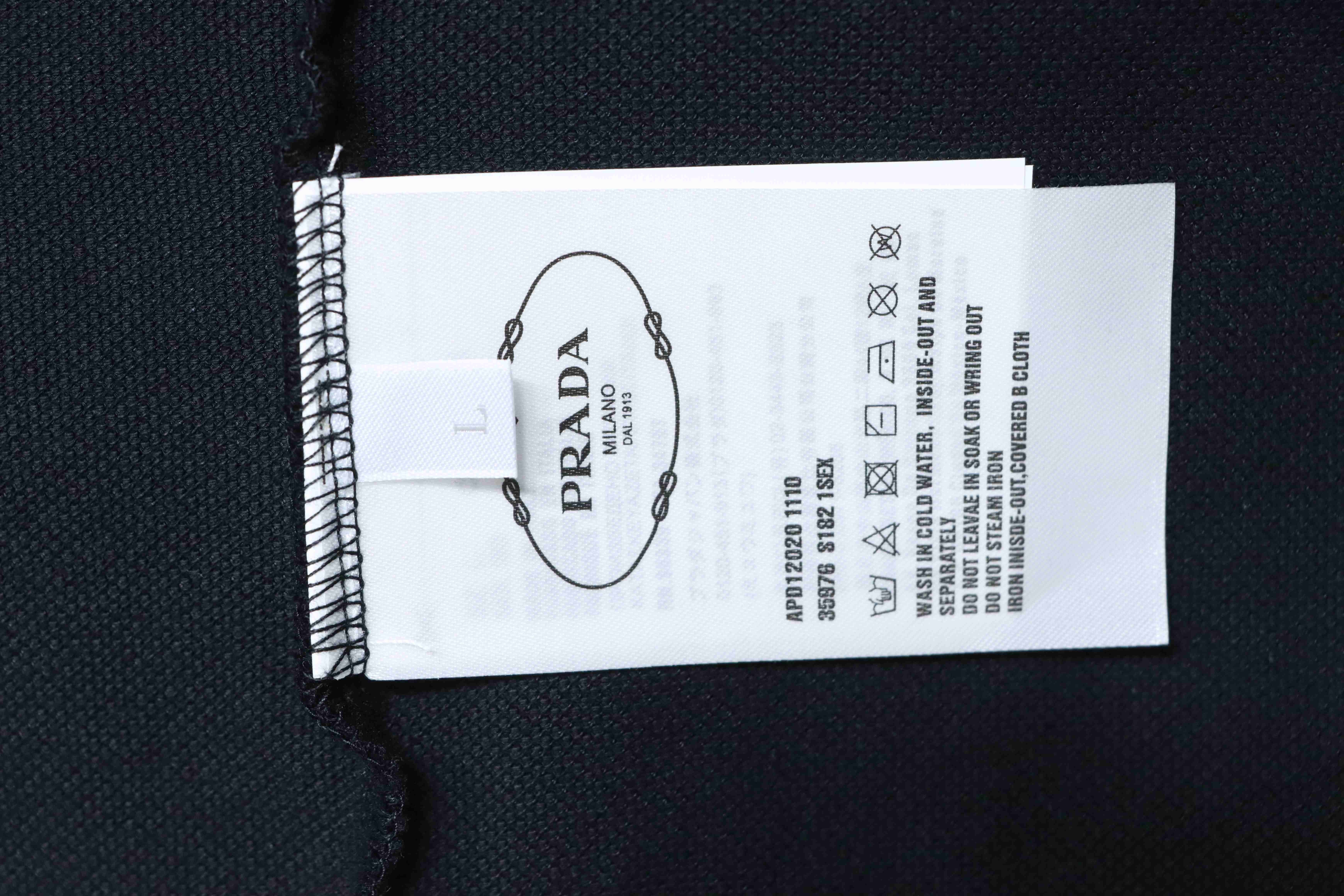    Prada Chest Triangle Logo Short Sleeve Polo