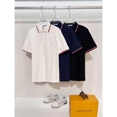 Top Quality    Prada Cotton Crew Neck T-Shirt 02
