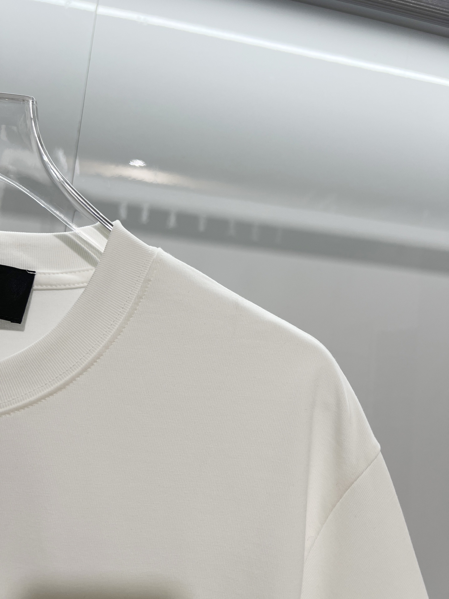    Prada Metal Triangle Letter Logo T-Shirt