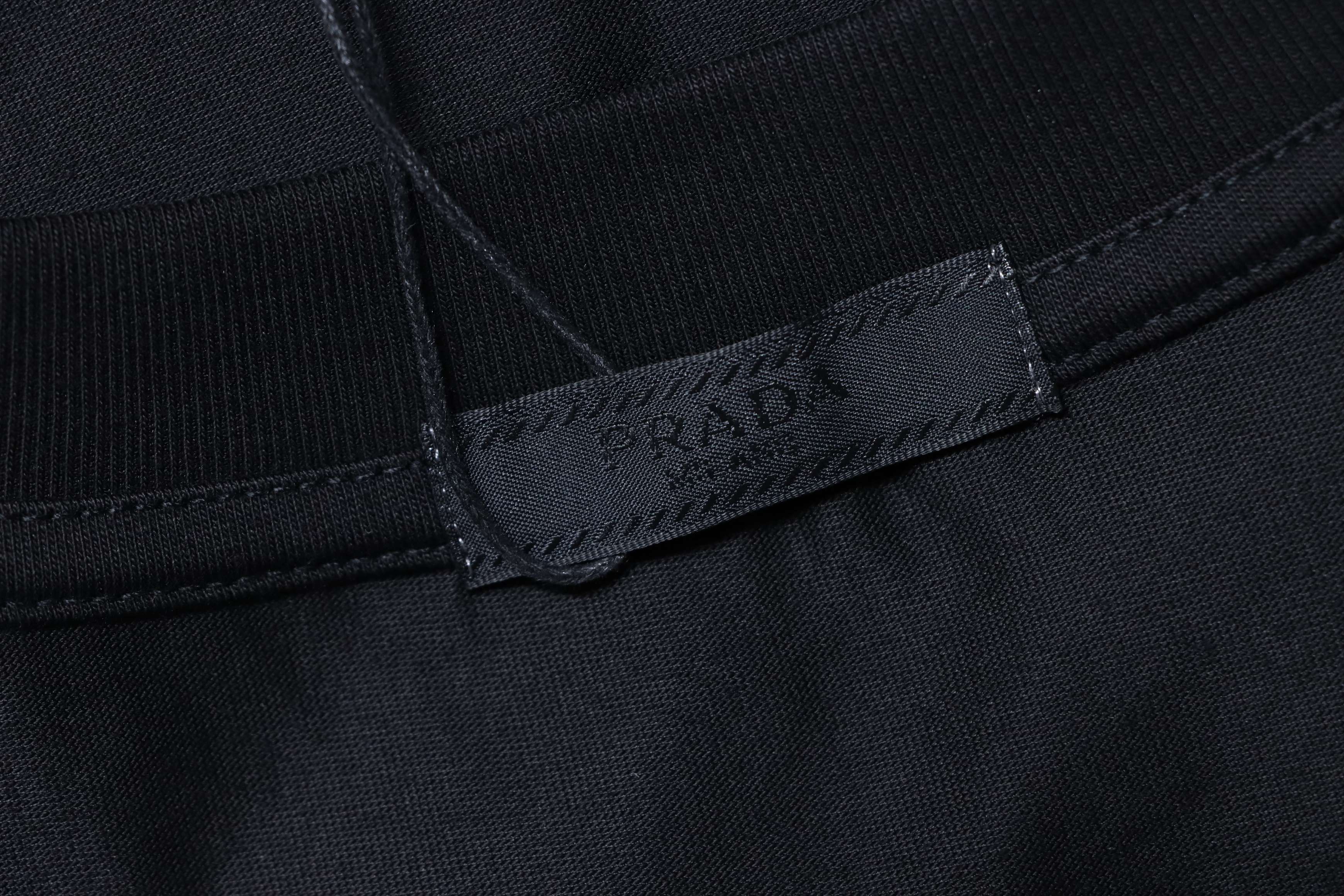    Prada Overlapping Triangle Color-block T-Shirt