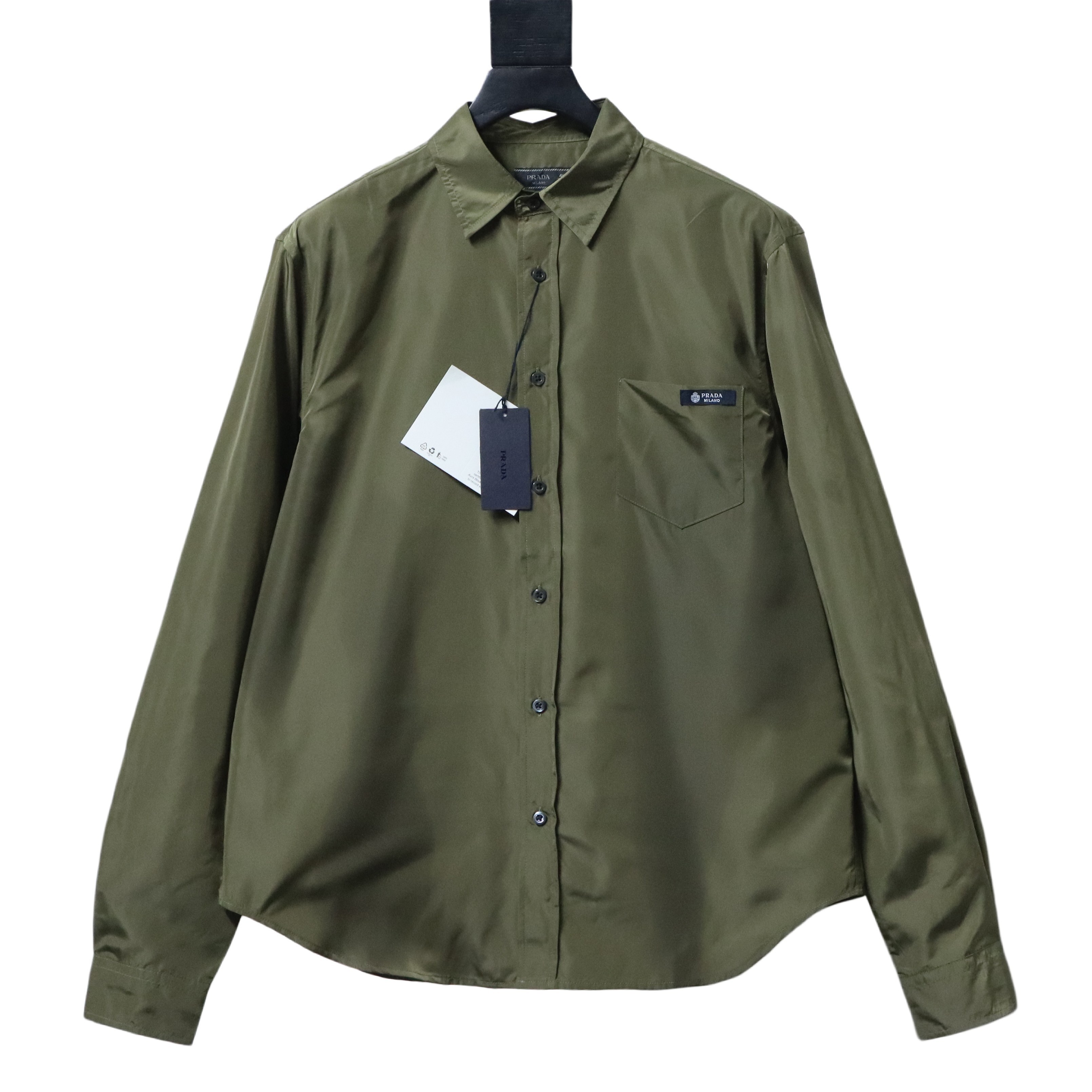    Prada Pocket Label Back Triangle Logo Shirt