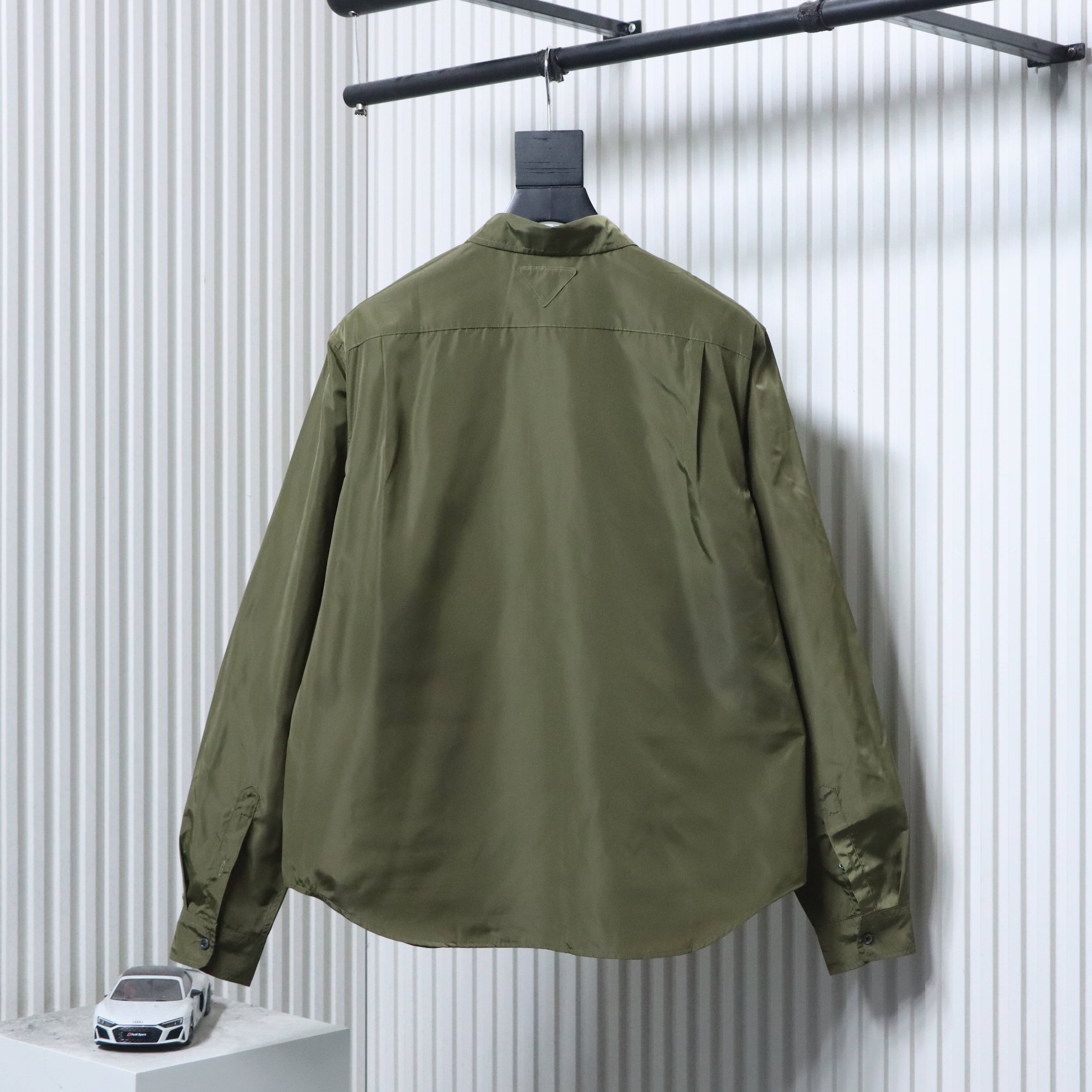    Prada Pocket Label Back Triangle Logo Shirt