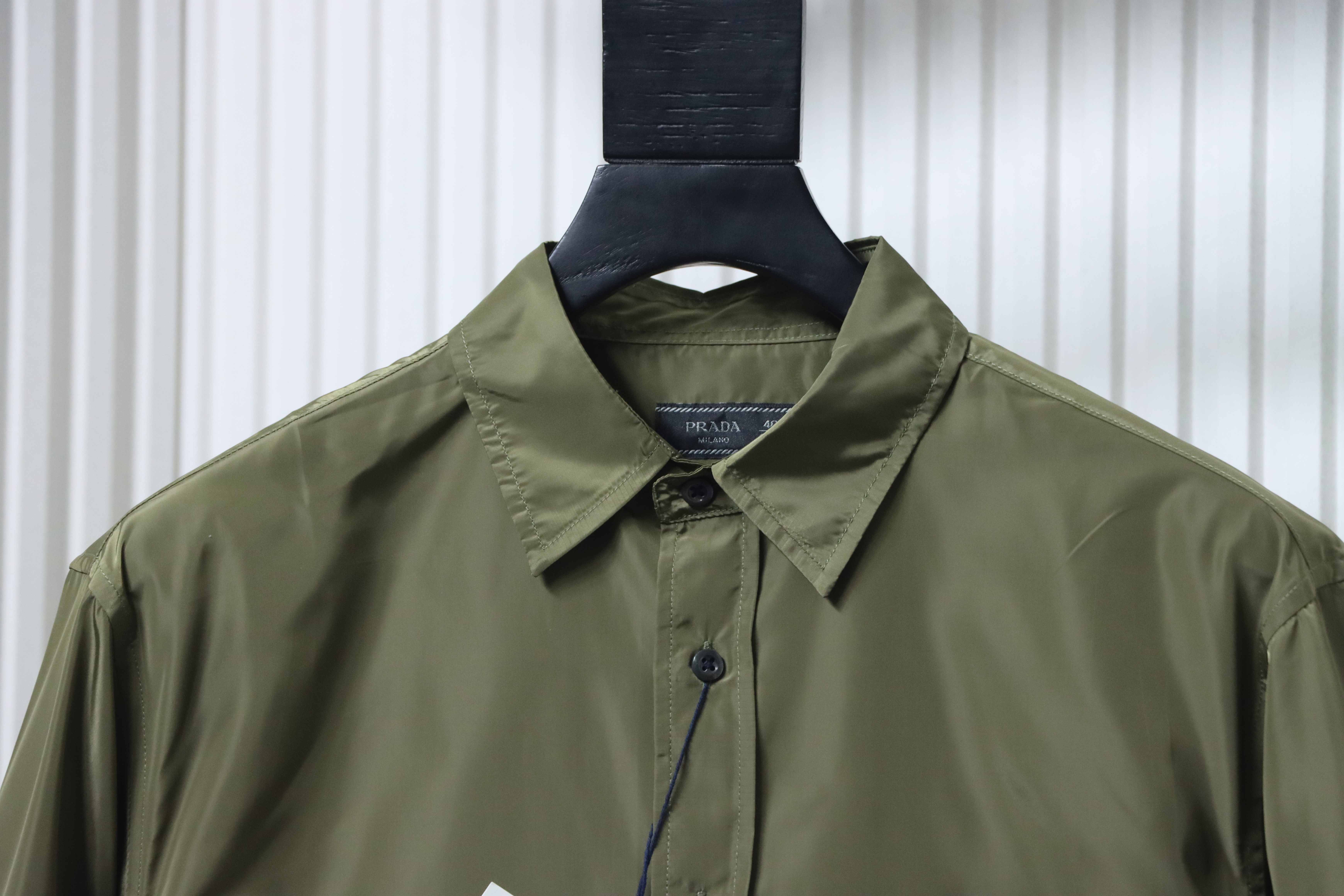    Prada Pocket Label Back Triangle Logo Shirt