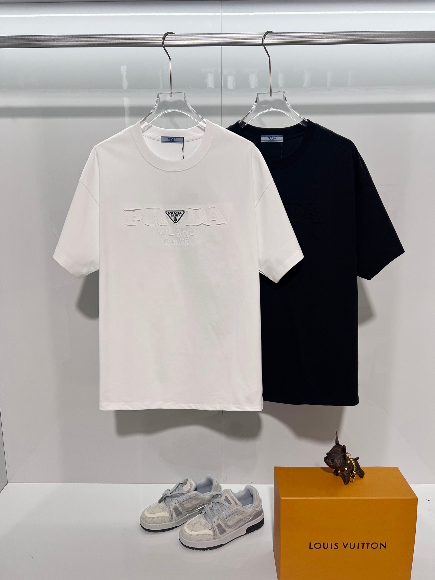    Prada Premium Cotton Crew Neck T-Shirt
