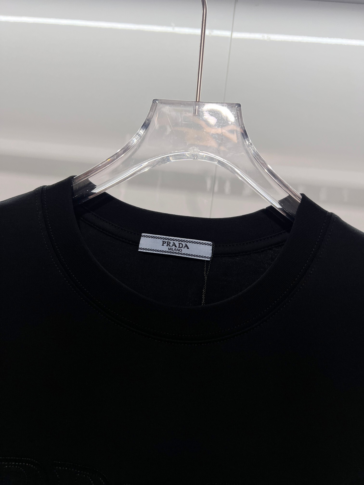    Prada Premium Cotton Crew Neck T-Shirt