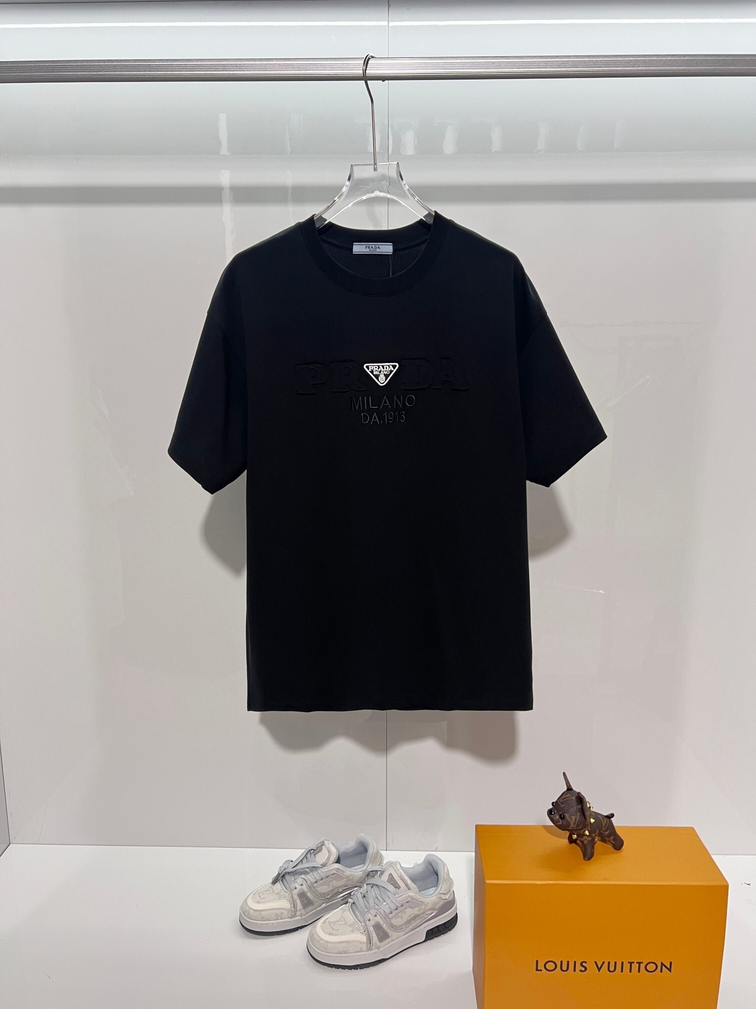    Prada Premium Cotton Crew Neck T-Shirt