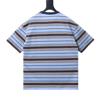 Top Quality    Prada Striped Pocket Label T-Shirt 02