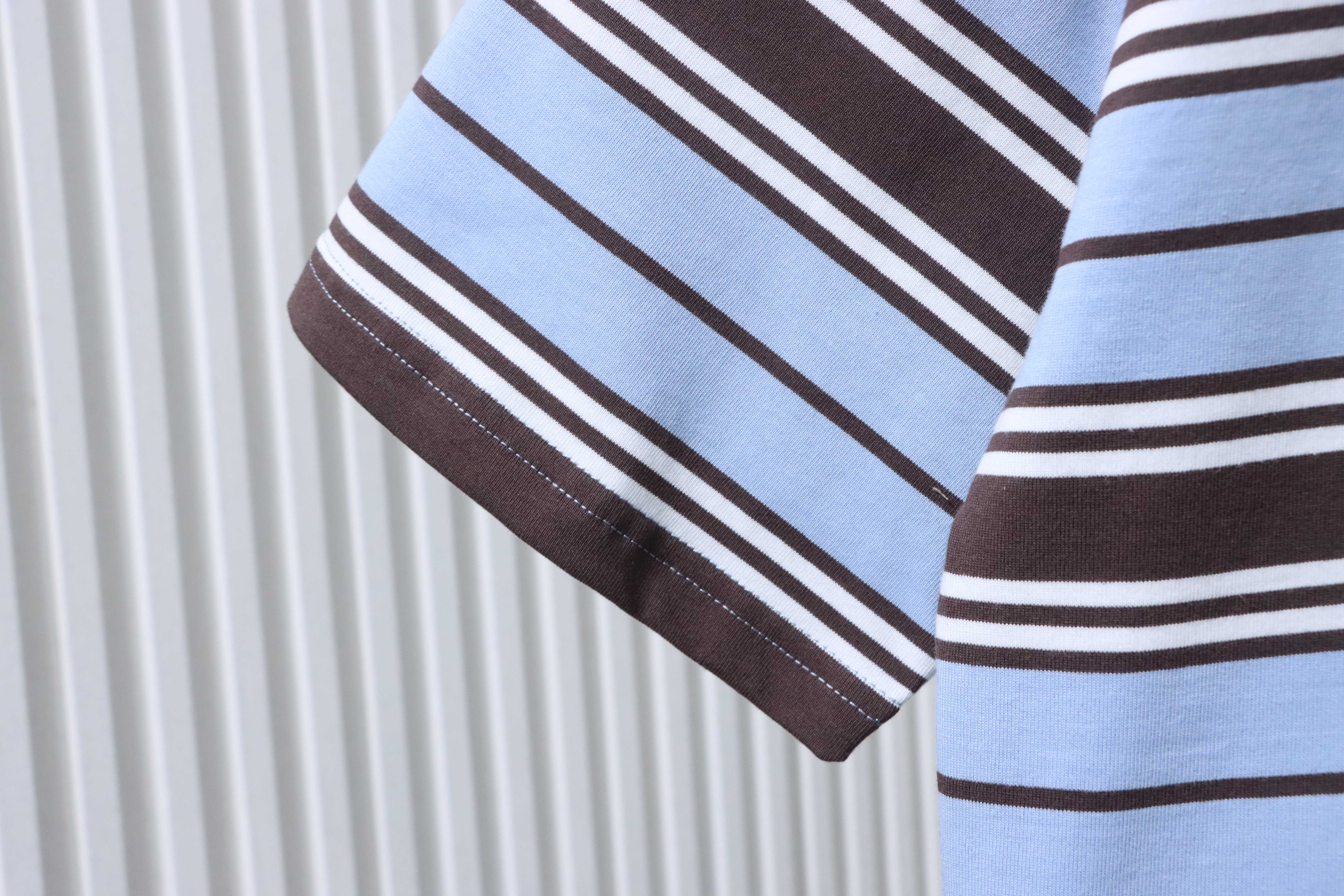    Prada Striped Pocket Label T-Shirt