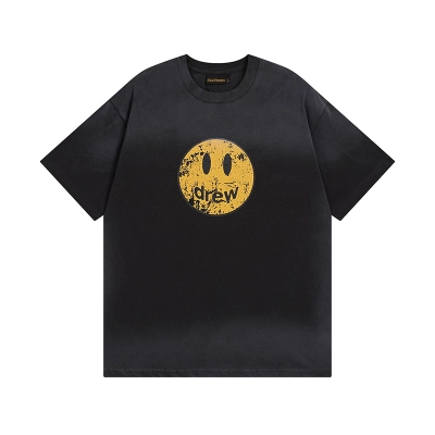 Top Quality     Drew House Classic cartoon smiley face T-shirt 8025 01