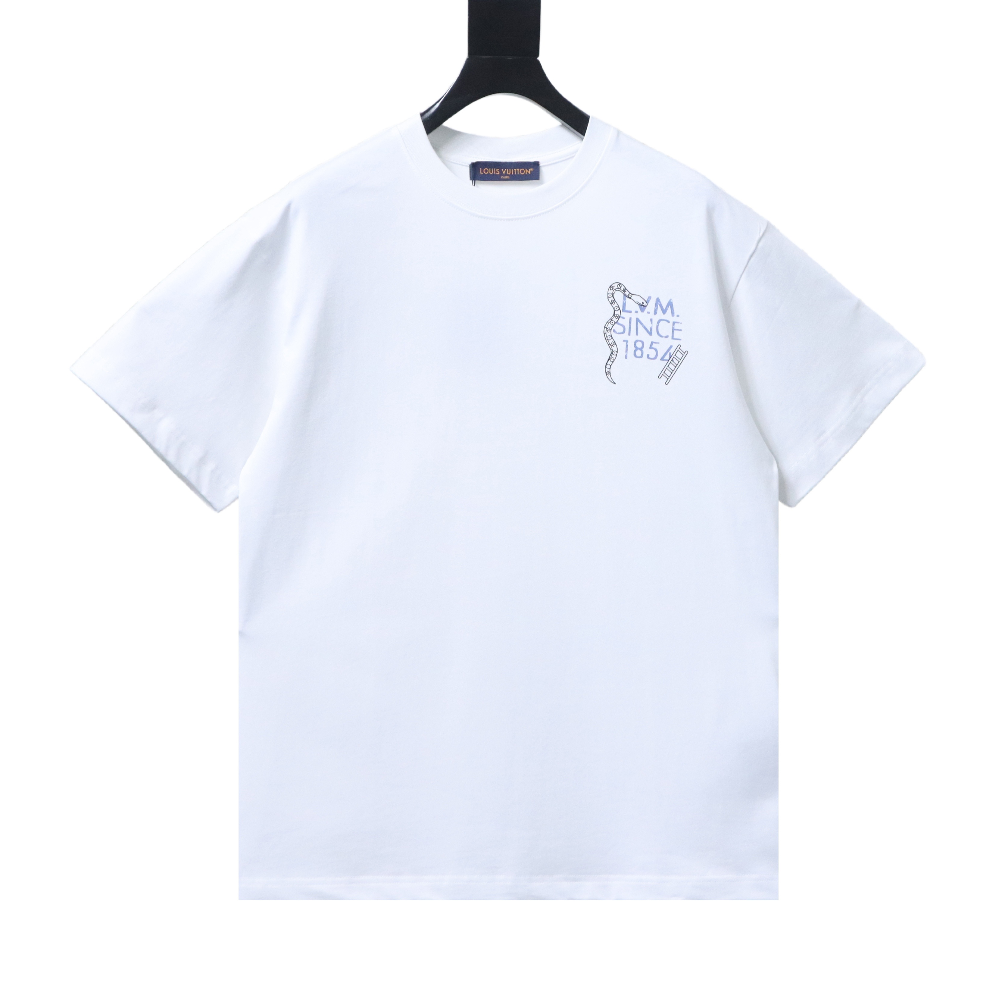    Louis Vuitton 26SS Checkered Snakes and Ladders Print T-Shirt