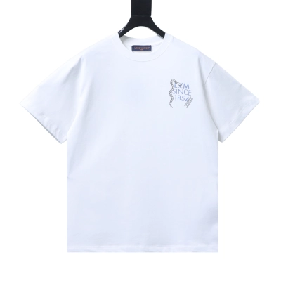 Top Quality    Louis Vuitton 26SS Checkered Snakes and Ladders Print T-Shirt 01