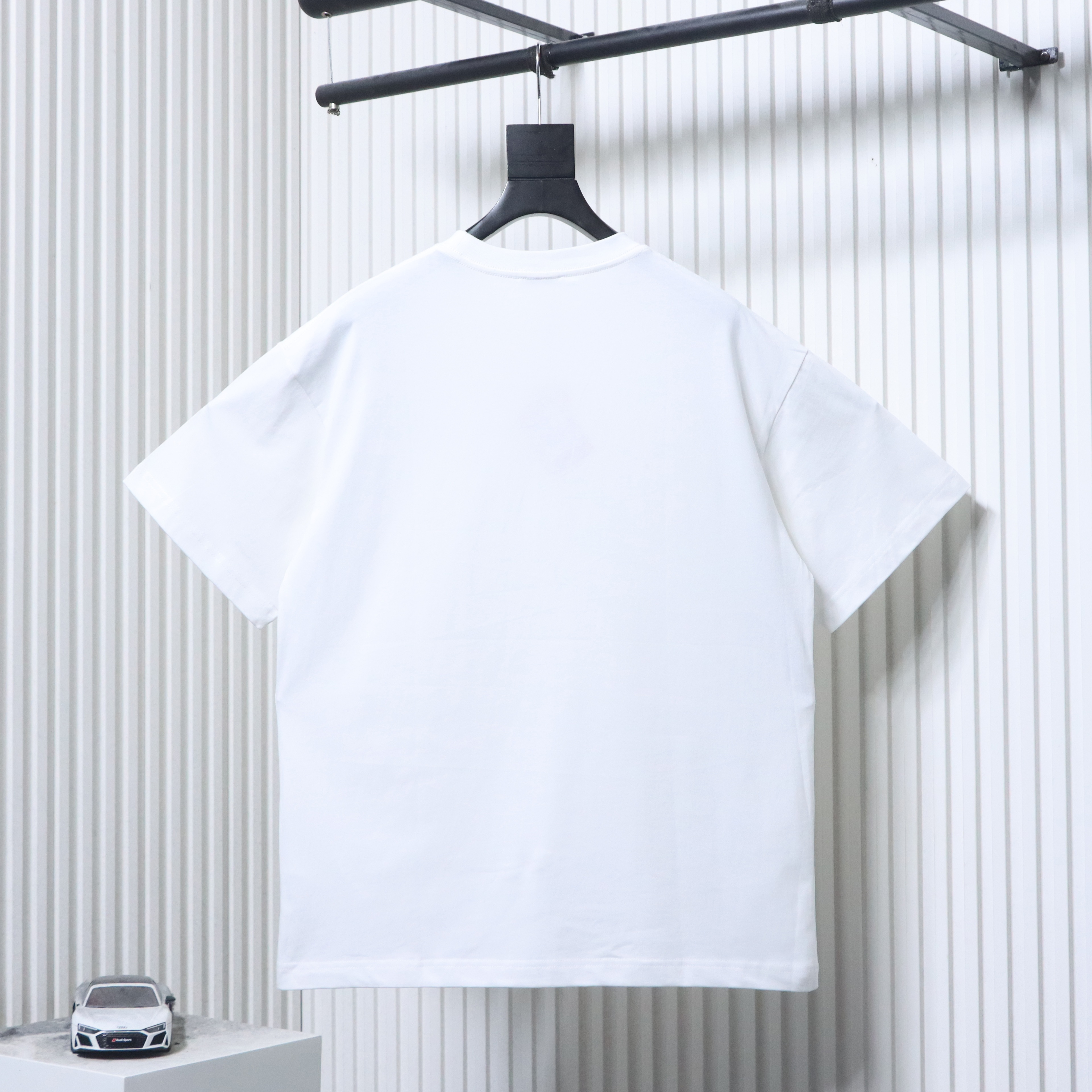    Miu Miu Classic Embroidered Badge Letter T-Shirt White