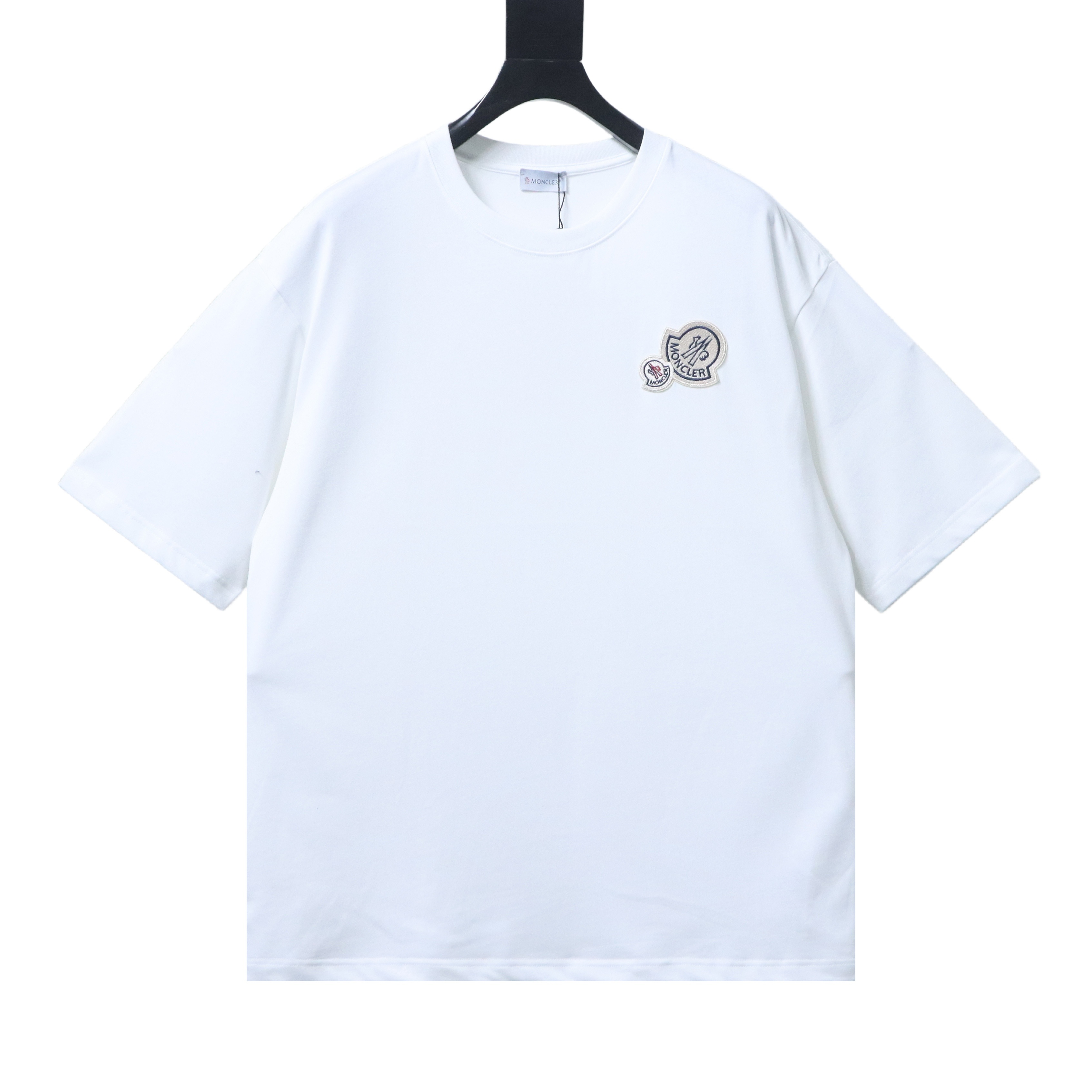    Moncler Double Logo Embroidered T-Shirt White